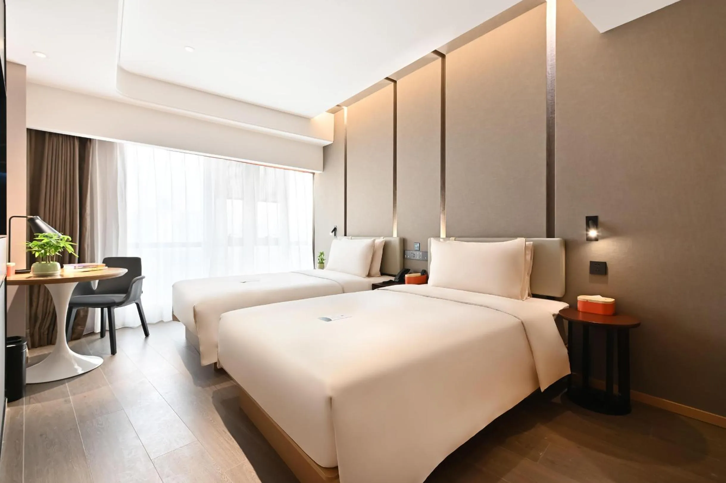 Bedroom, Bed in Atour Hotel Beijing Lishuiqiao
