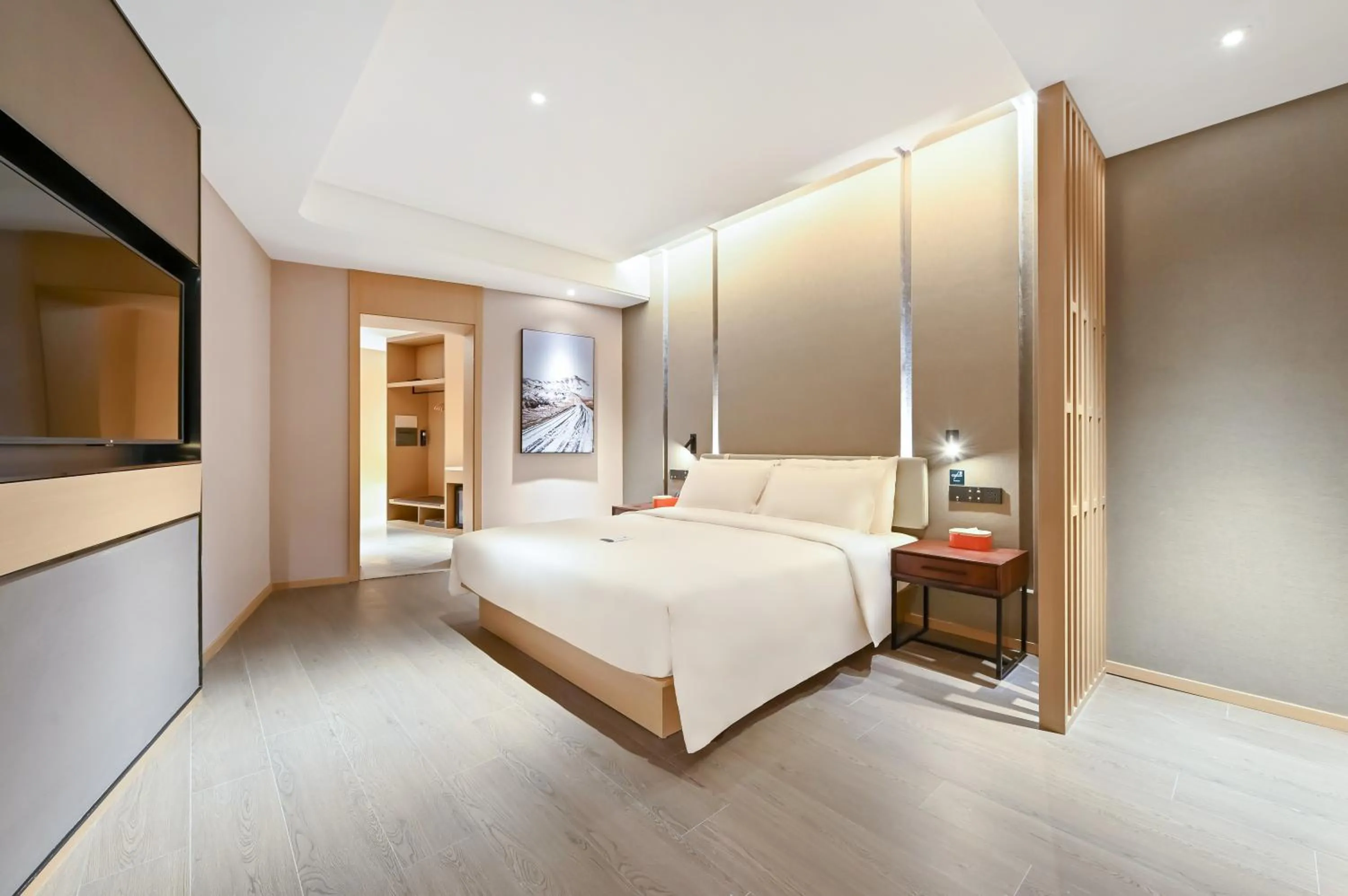 Photo of the whole room, Bed in Atour Hotel Beijing Lishuiqiao