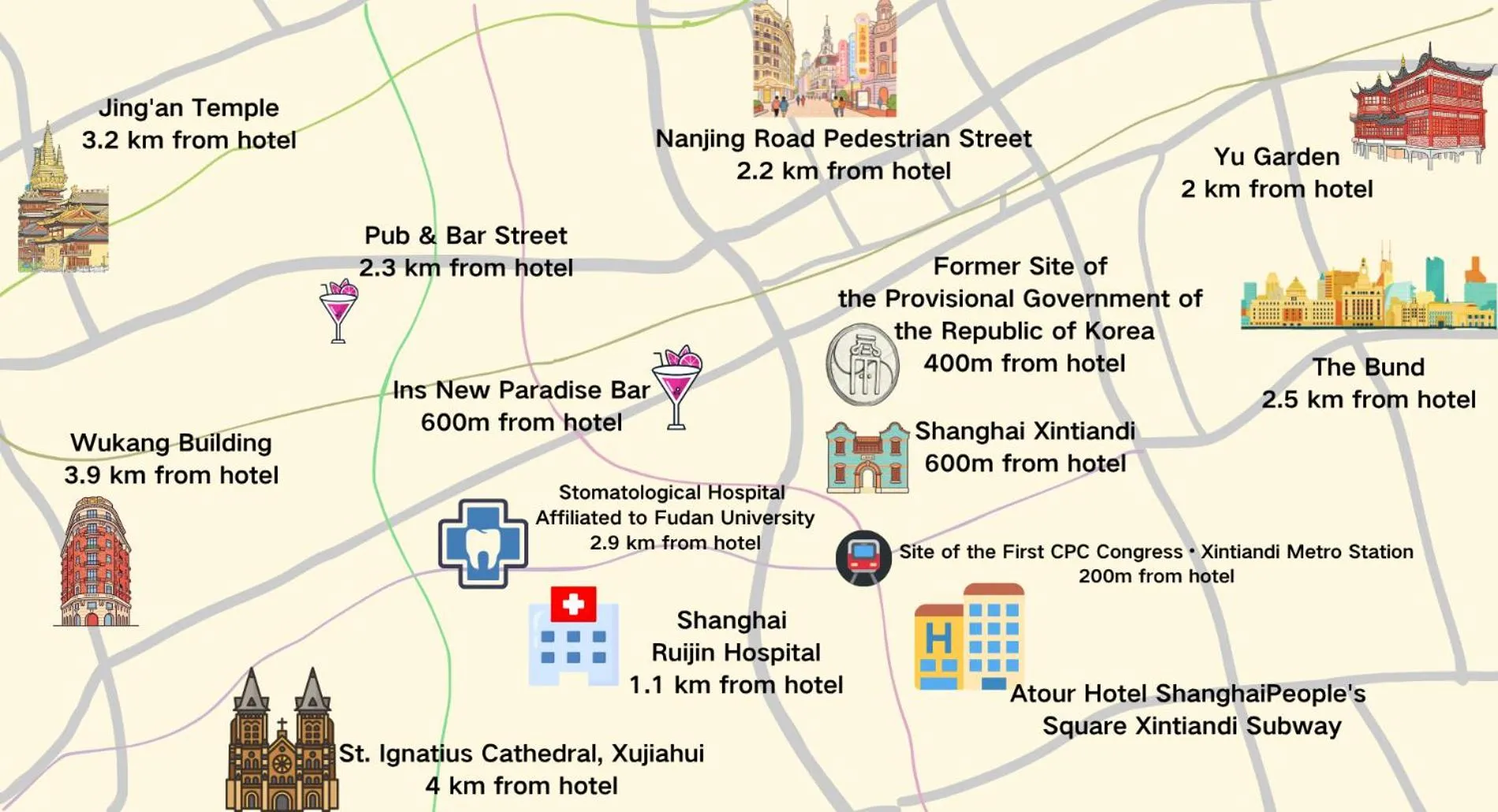Atour Hotel ShanghaiPeople's Square Xintiandi Subway
