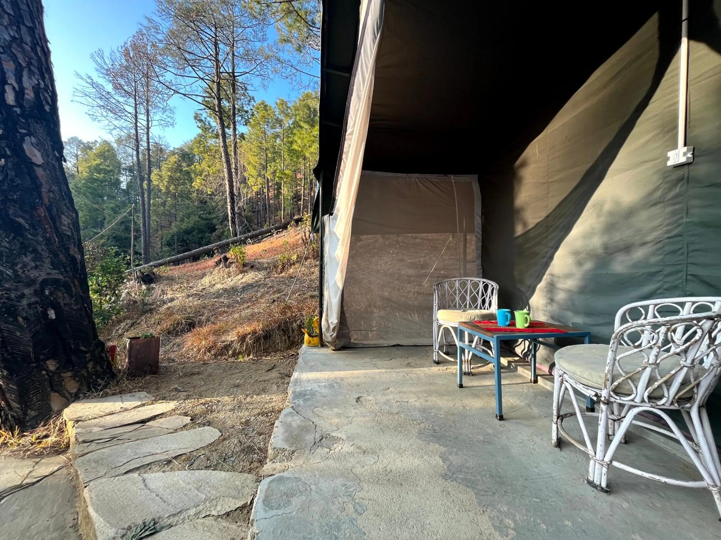 Balcony/Terrace in Glampinn Woods