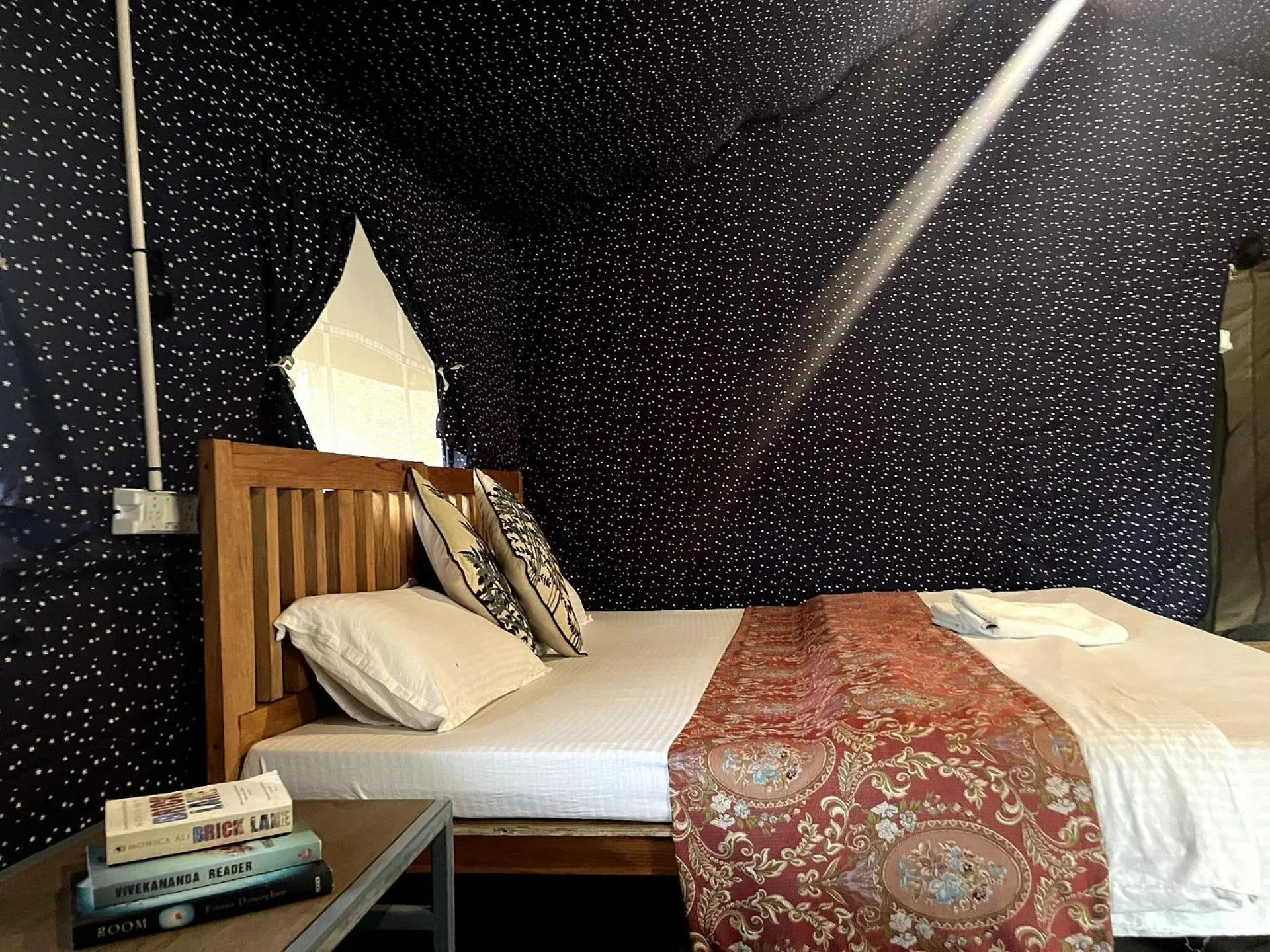 Bedroom, Bed in Glampinn Woods