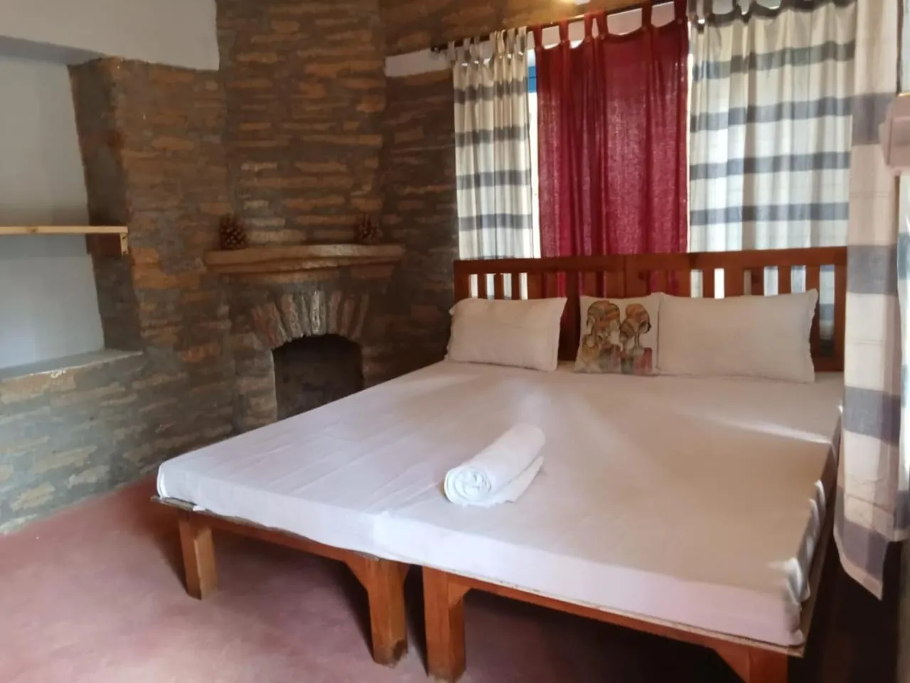 Bedroom, Bed in Glampinn Woods