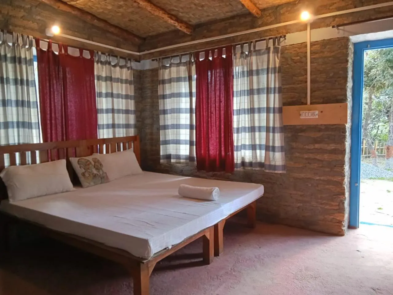 Bedroom, Bed in Glampinn Woods