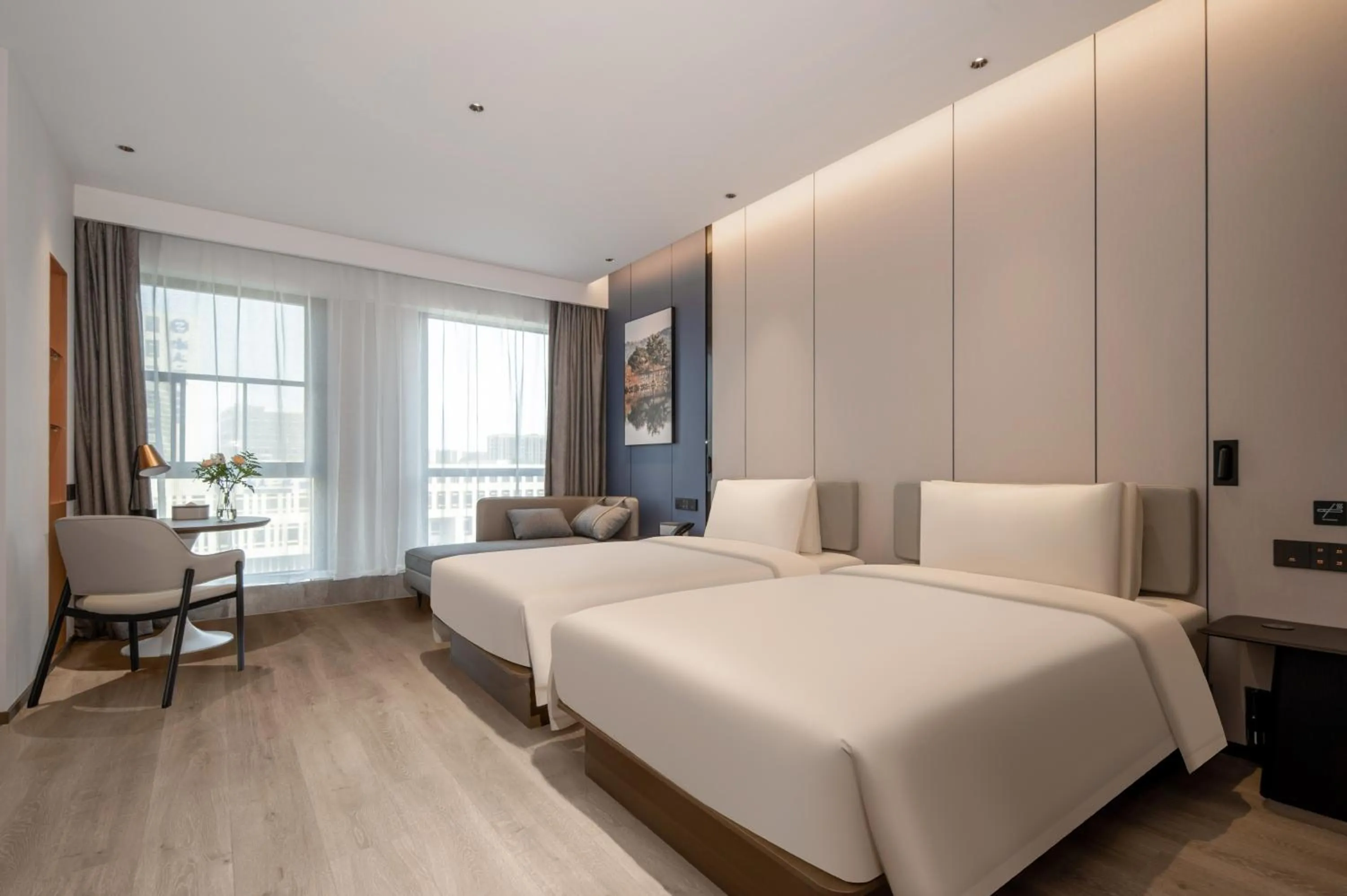 Bed in Atour Hotel Hangzhou East Railway Station East Square