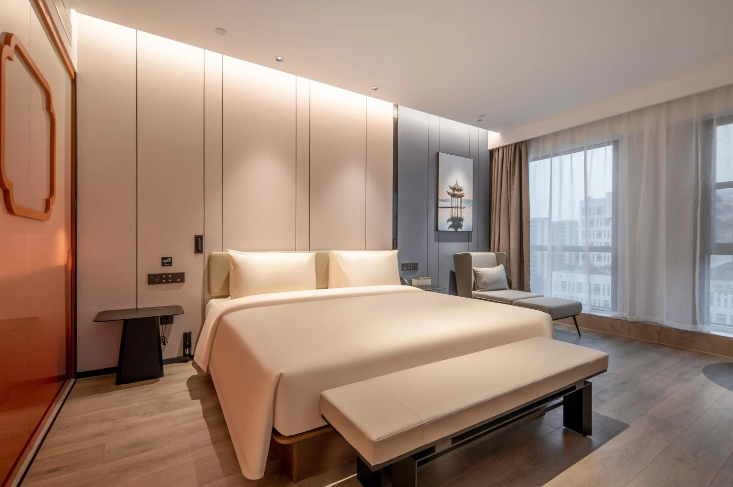 Bed in Atour Hotel Hangzhou East Railway Station East Square
