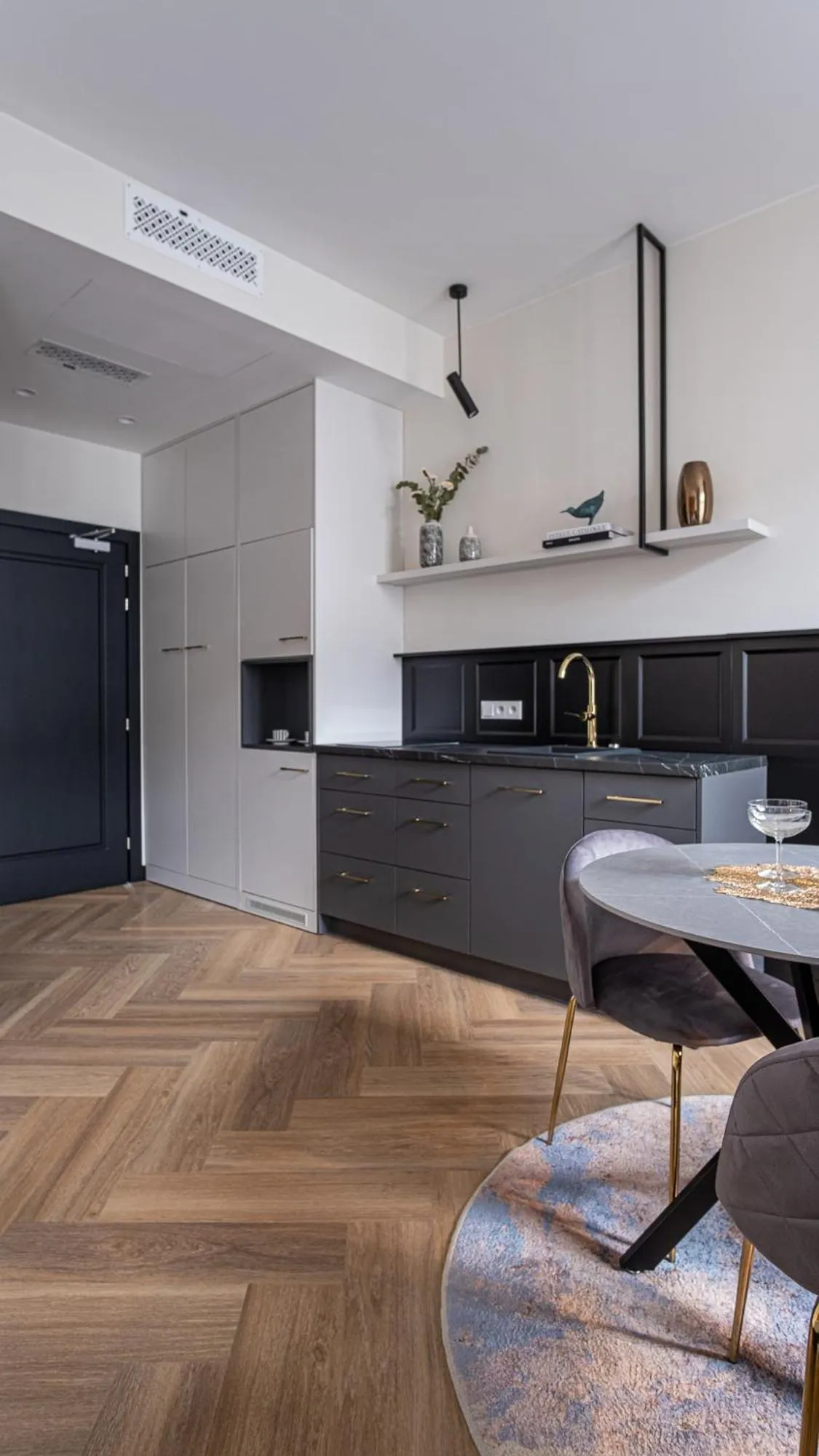 Kitchen or kitchenette in Carvala Boutique Apartments