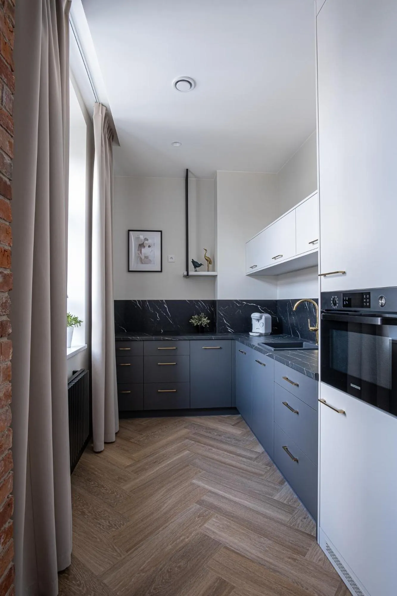 Kitchen or kitchenette in Carvala Boutique Apartments