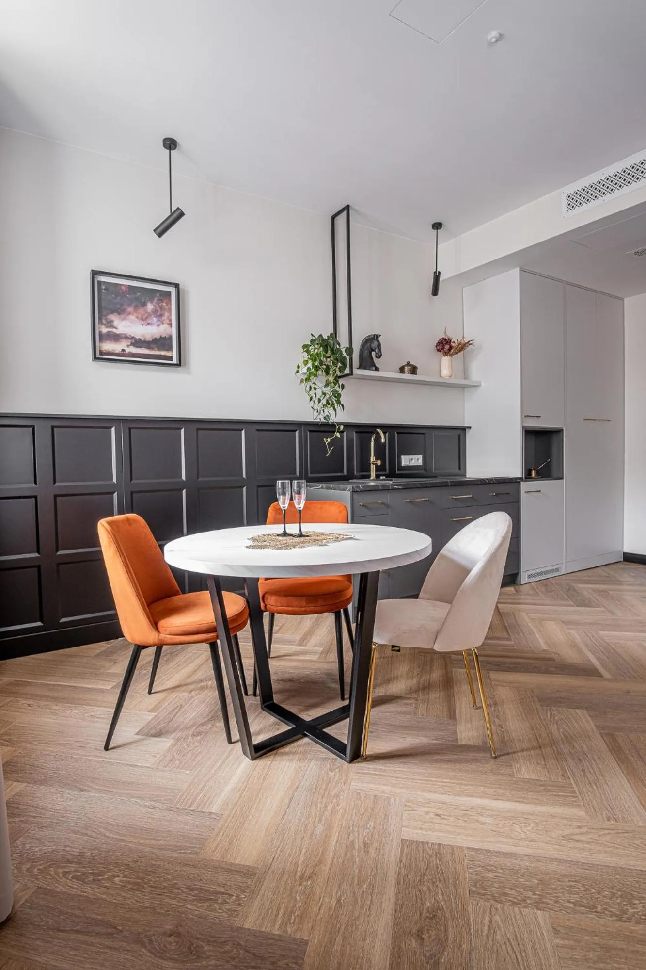 Kitchen or kitchenette in Carvala Boutique Apartments