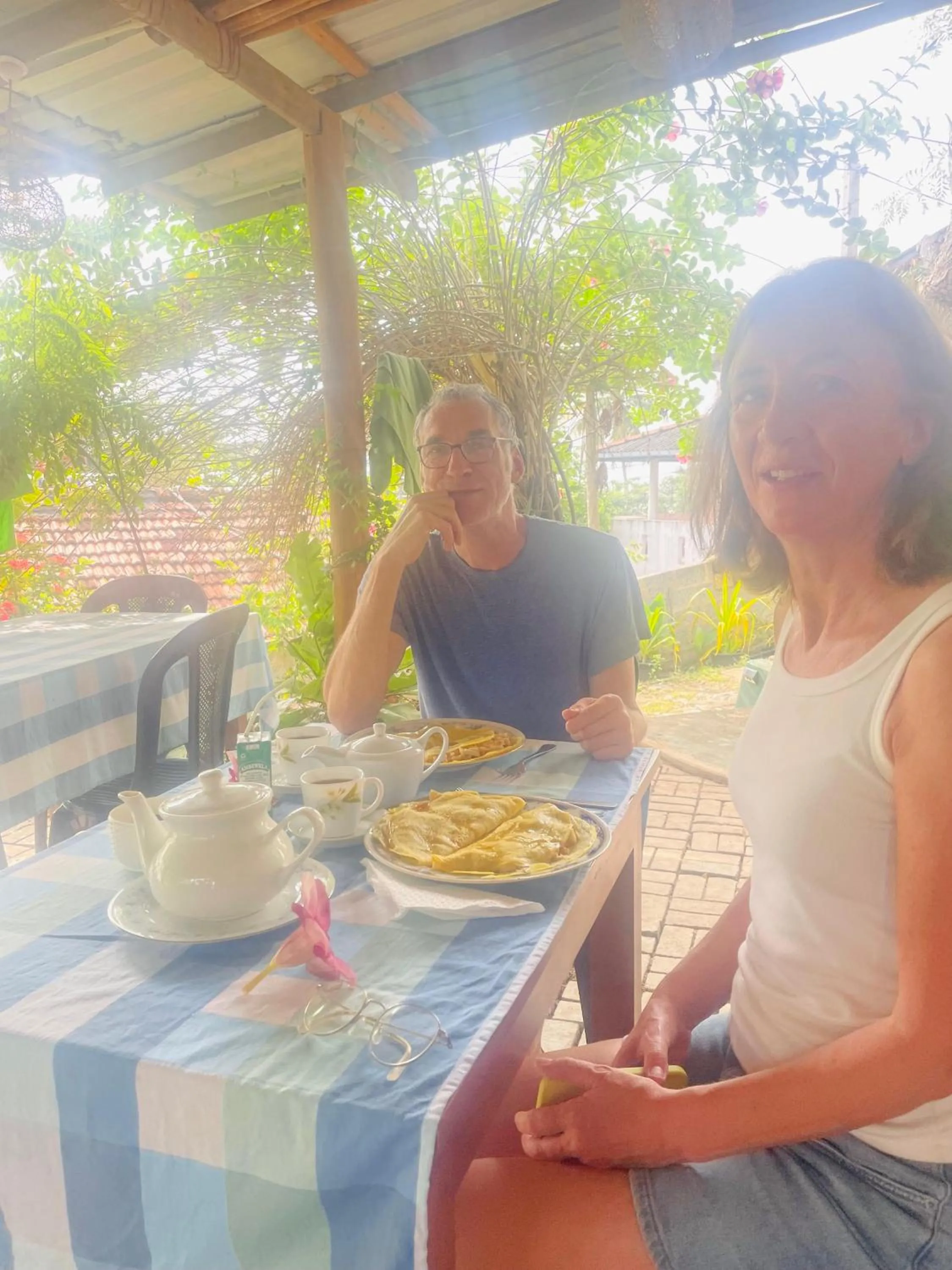 People in Ananda Home Stay and Restaurant