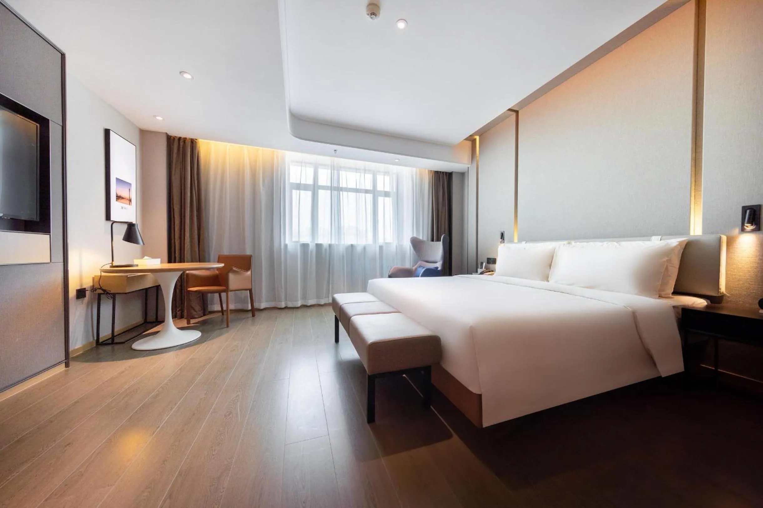 Bed in Atour Hotel Guangzhou Huangpu Luogang Science City