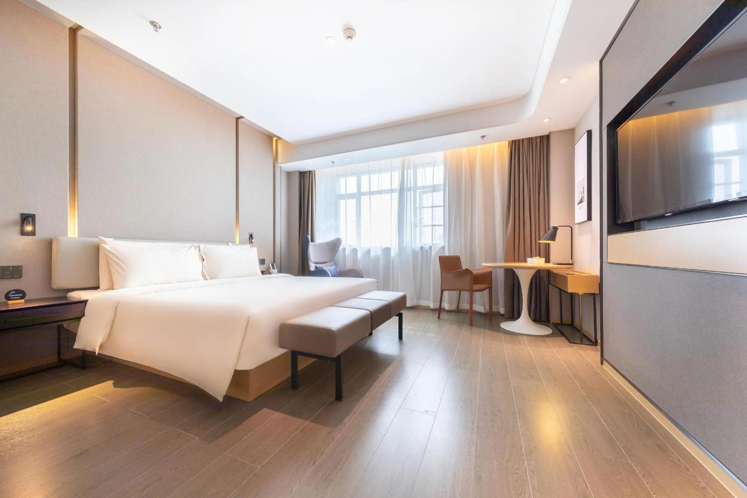 Bed in Atour Hotel Guangzhou Huangpu Luogang Science City