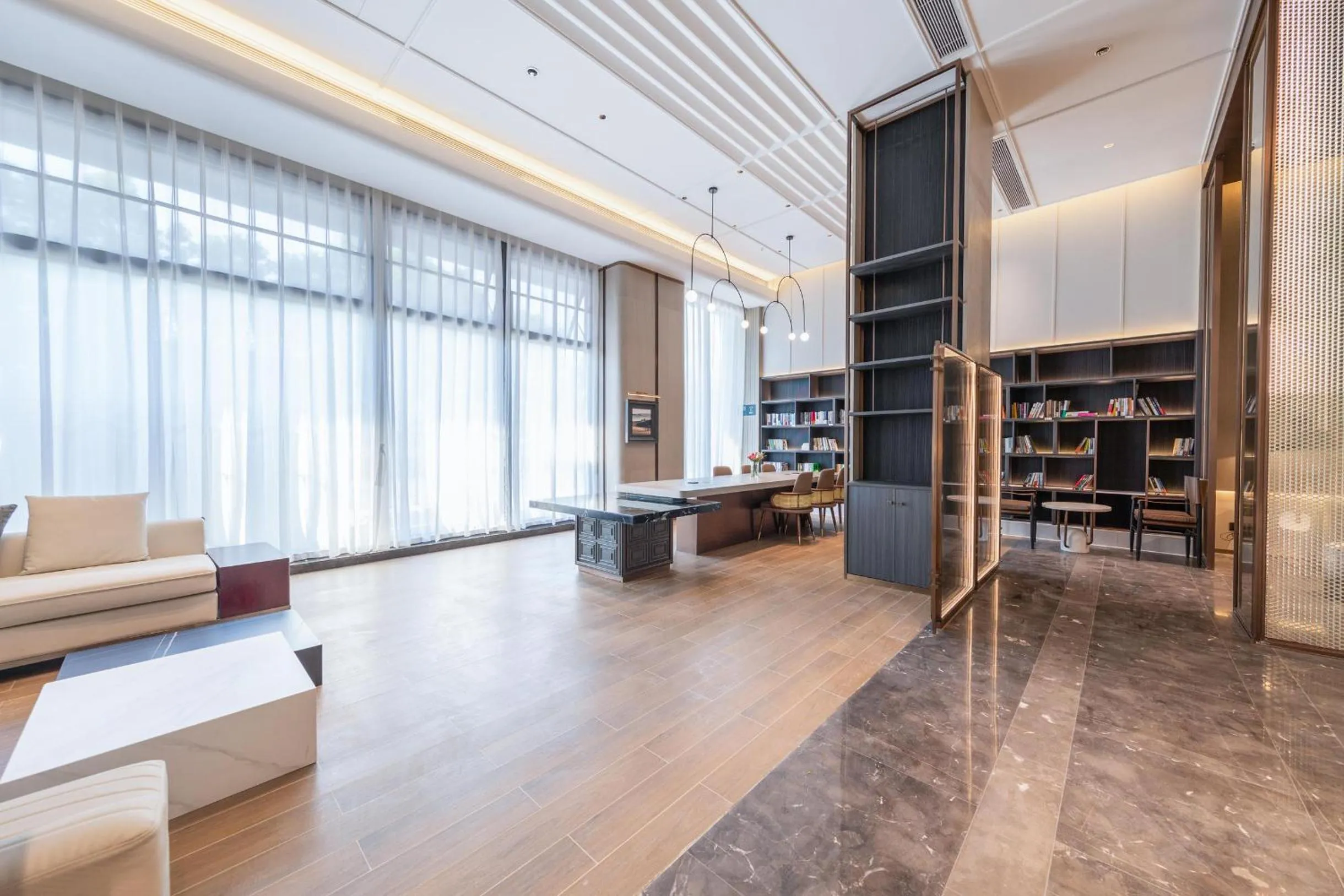 Seating area in Atour Hotel Guangzhou Zhongcun Hanxi Changlong Metro Station