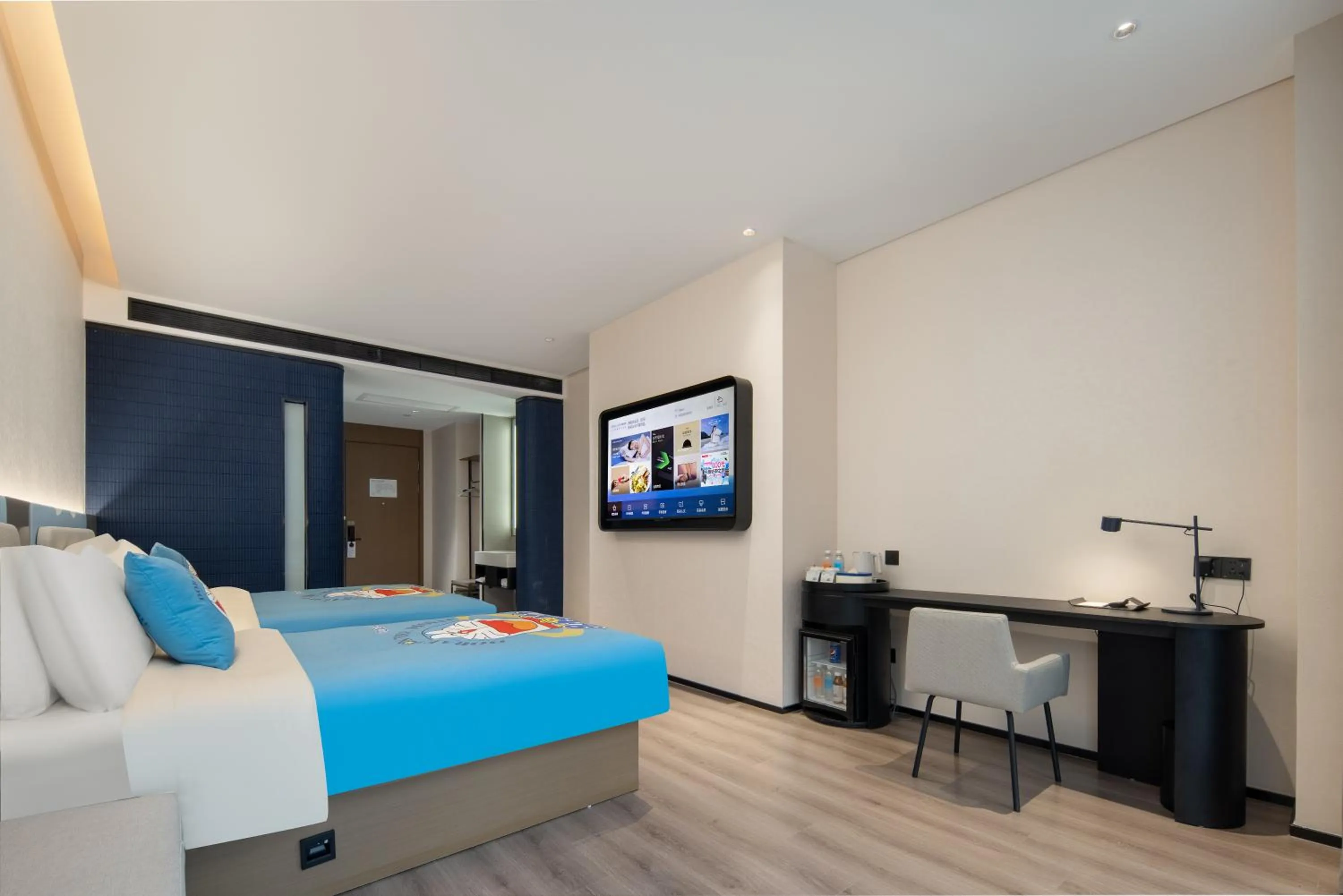 Bed in Atour Light Hotel Guangzhou Pazhou Exhibition Canton Tower Subway Station