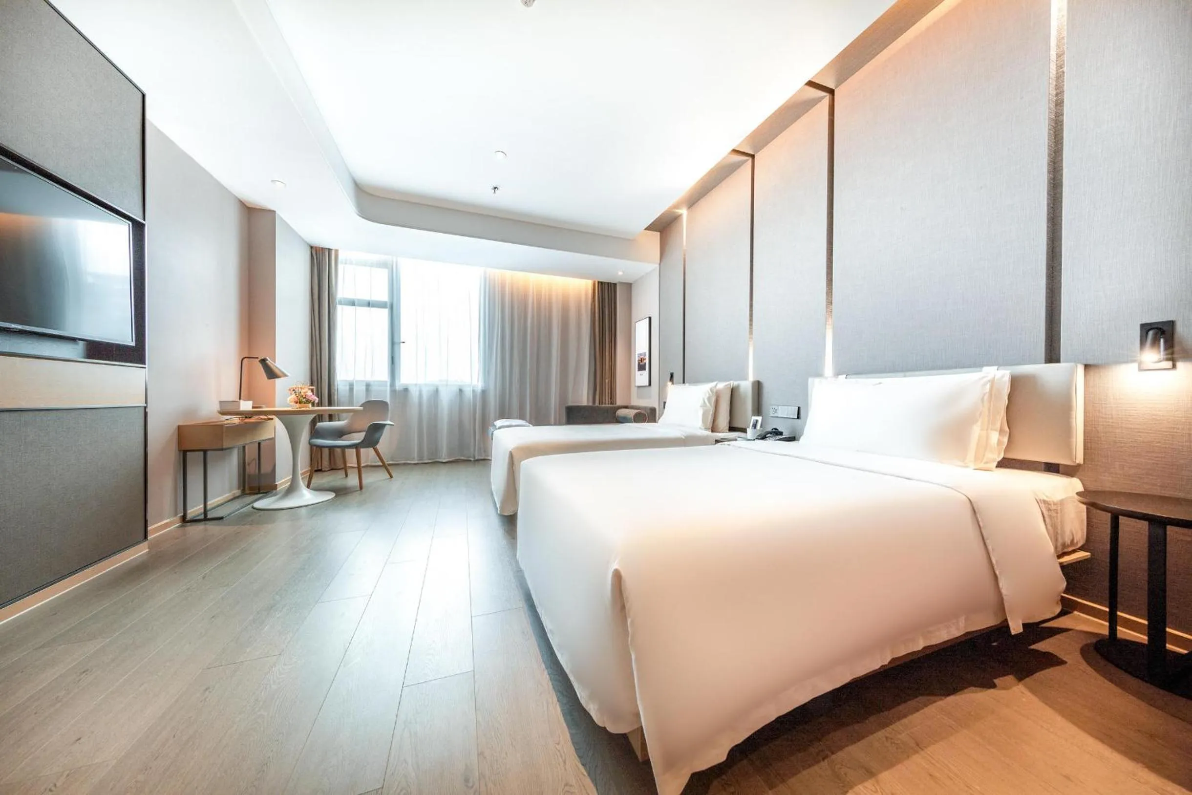 Bed in Atour Hotel Shenzhen Guangming New City