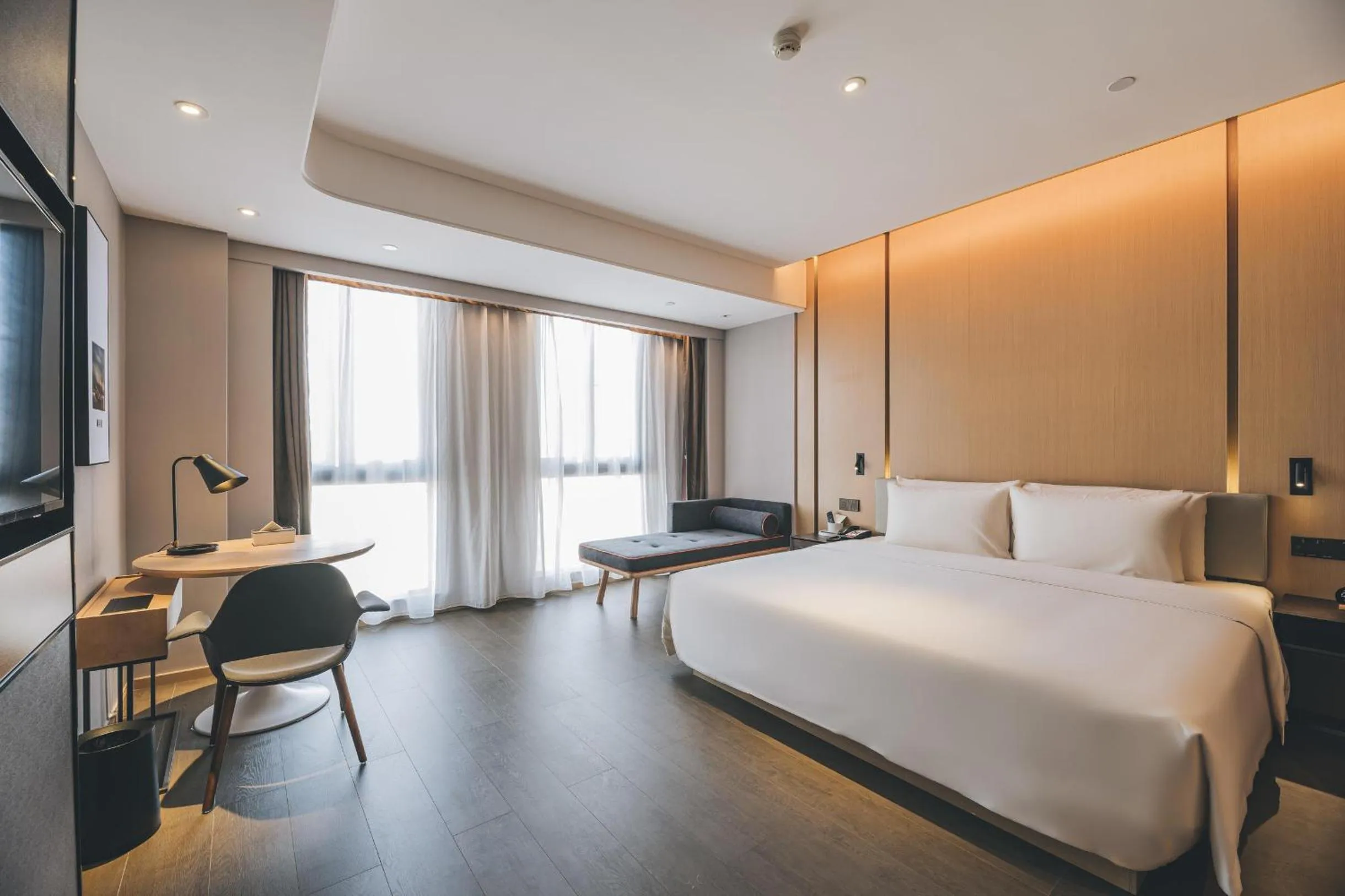Bed in Atour Hotel Zhanjiang Renmin Avenue Dingsheng Plaza