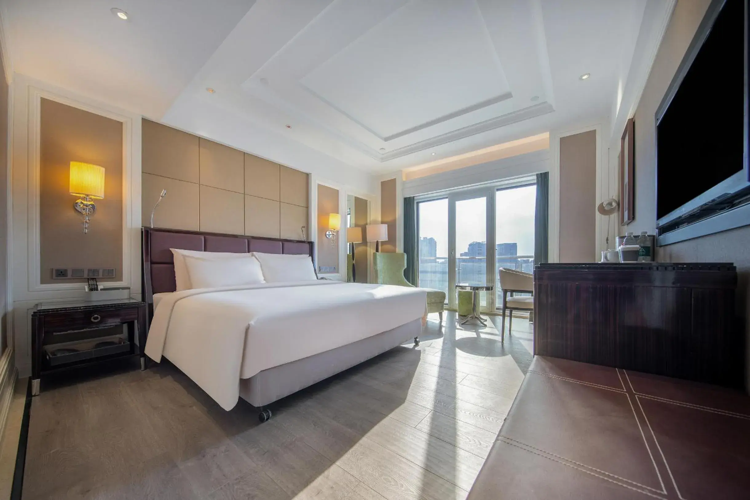 Bed in Atour X Hotel Huizhou Huiyang Municipal Plaza Bed in Atour X Hotel Huizhou Huiyang Municipal Plaza