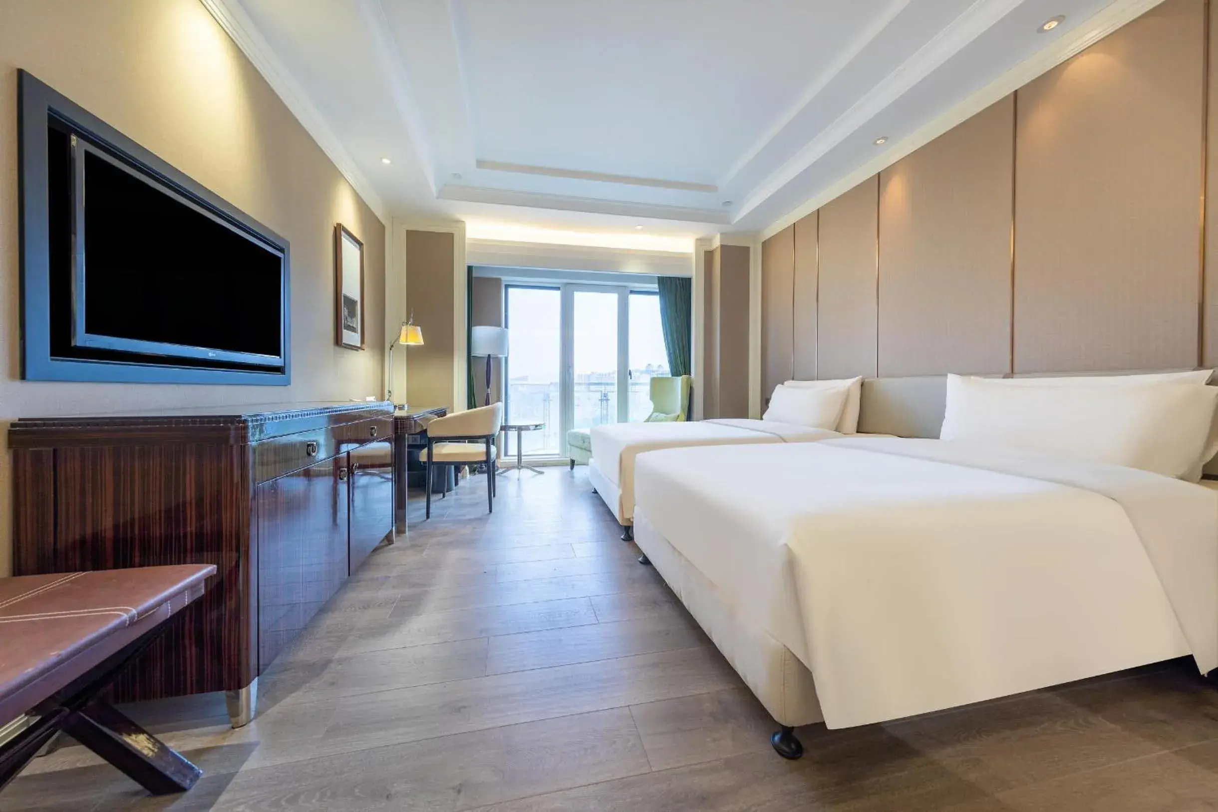 Bed in Atour X Hotel Huizhou Huiyang Municipal Plaza Bed in Atour X Hotel Huizhou Huiyang Municipal Plaza