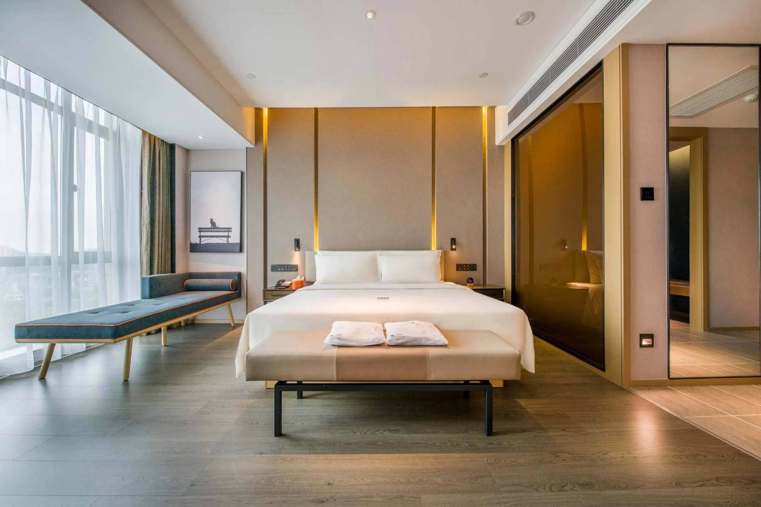 Bed in Atour Hotel Dongguan Humen Avenue