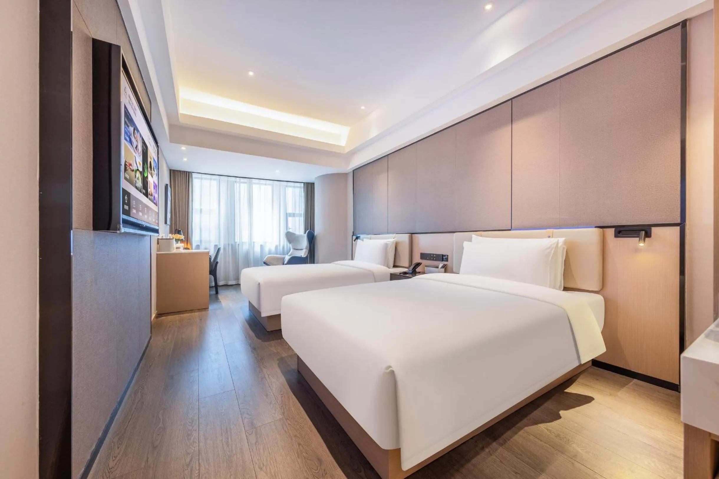 TV and multimedia, Bed in Atour Hotel Chongqing North Railway Station