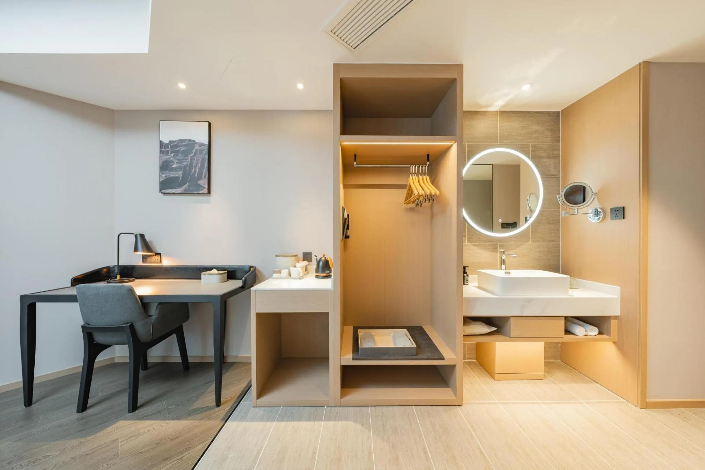 Seating area in Atour Hotel Chongqing North Railway Station