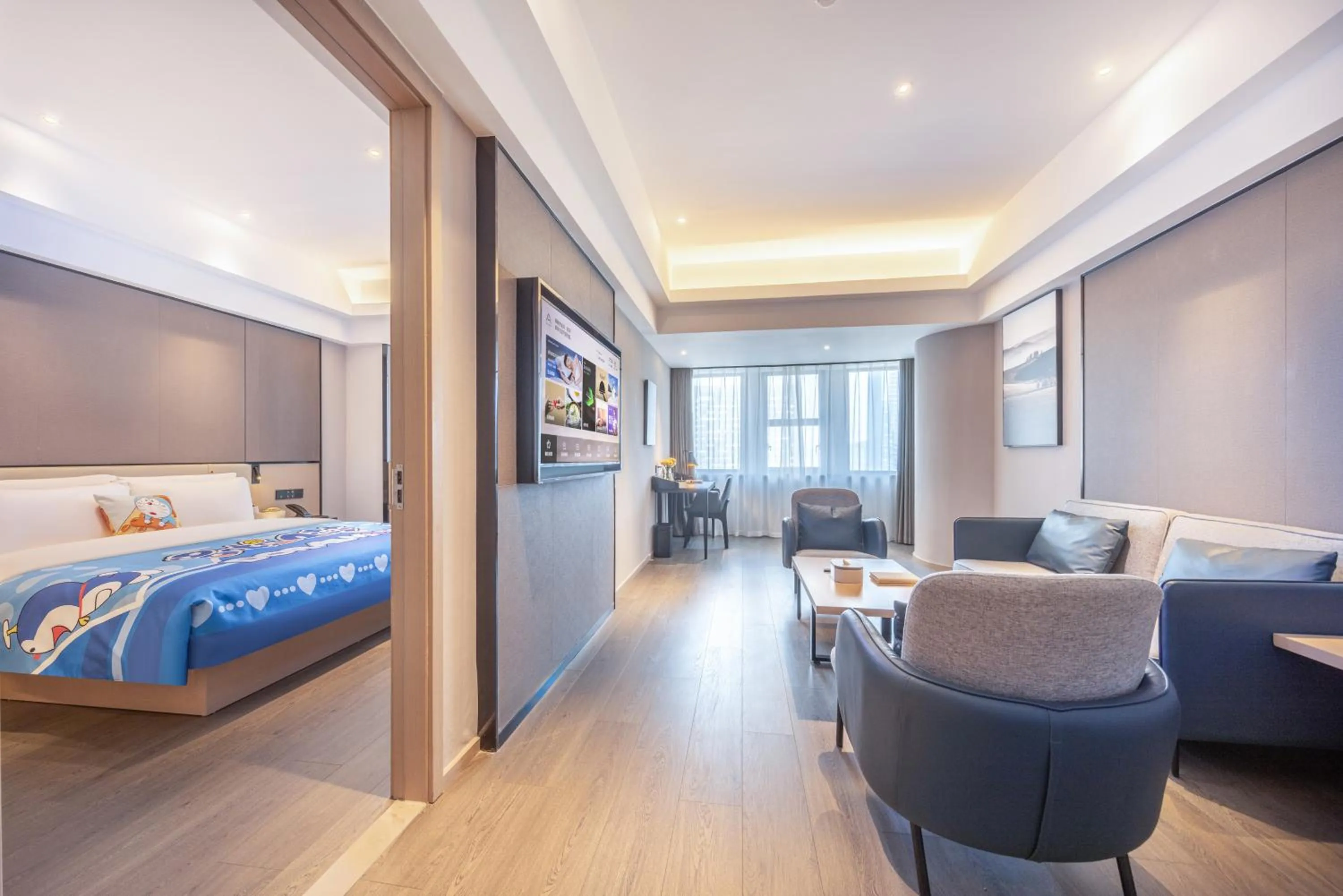 TV and multimedia, Bed in Atour Hotel Chongqing North Railway Station