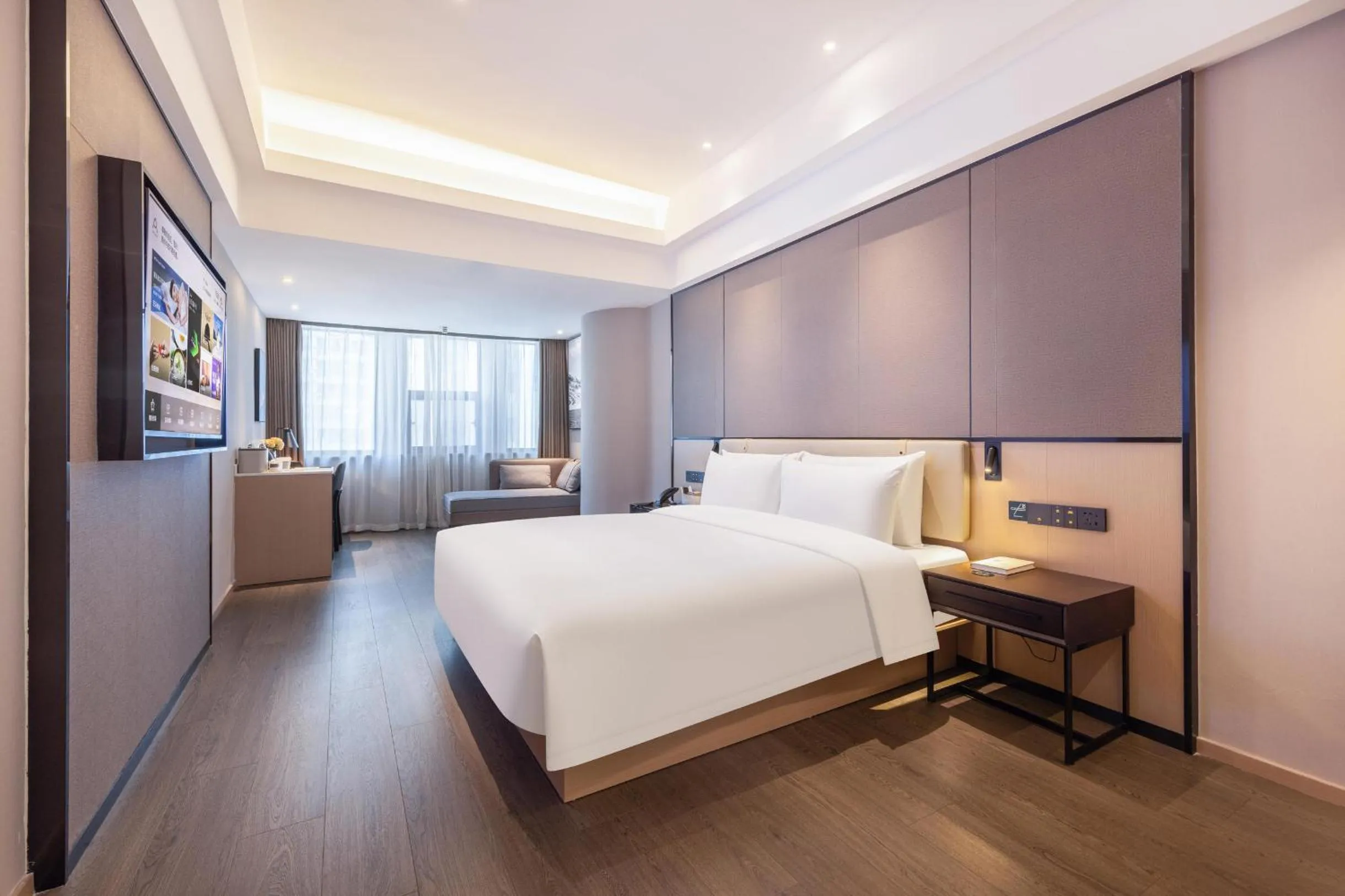 TV and multimedia, Bed in Atour Hotel Chongqing North Railway Station