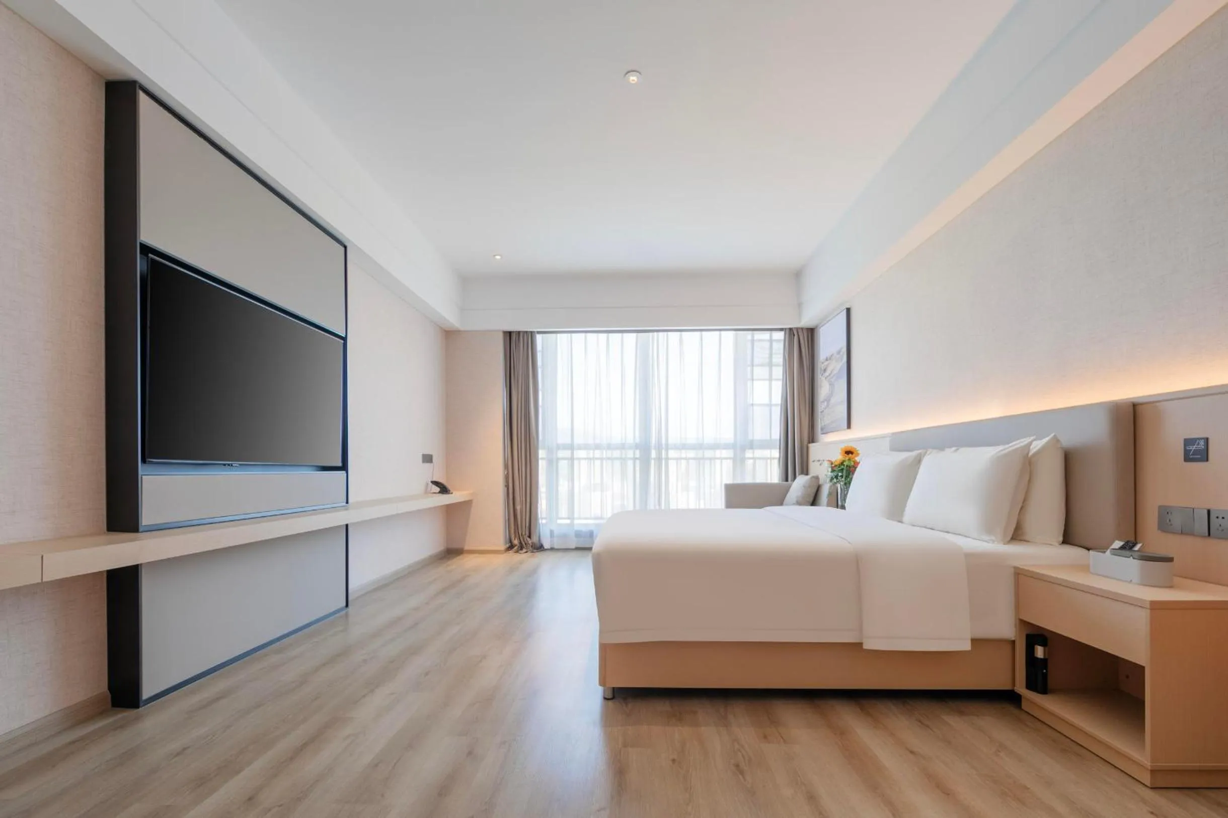 Bed in Atour X Hotel Chengdu Longquan Automobile City