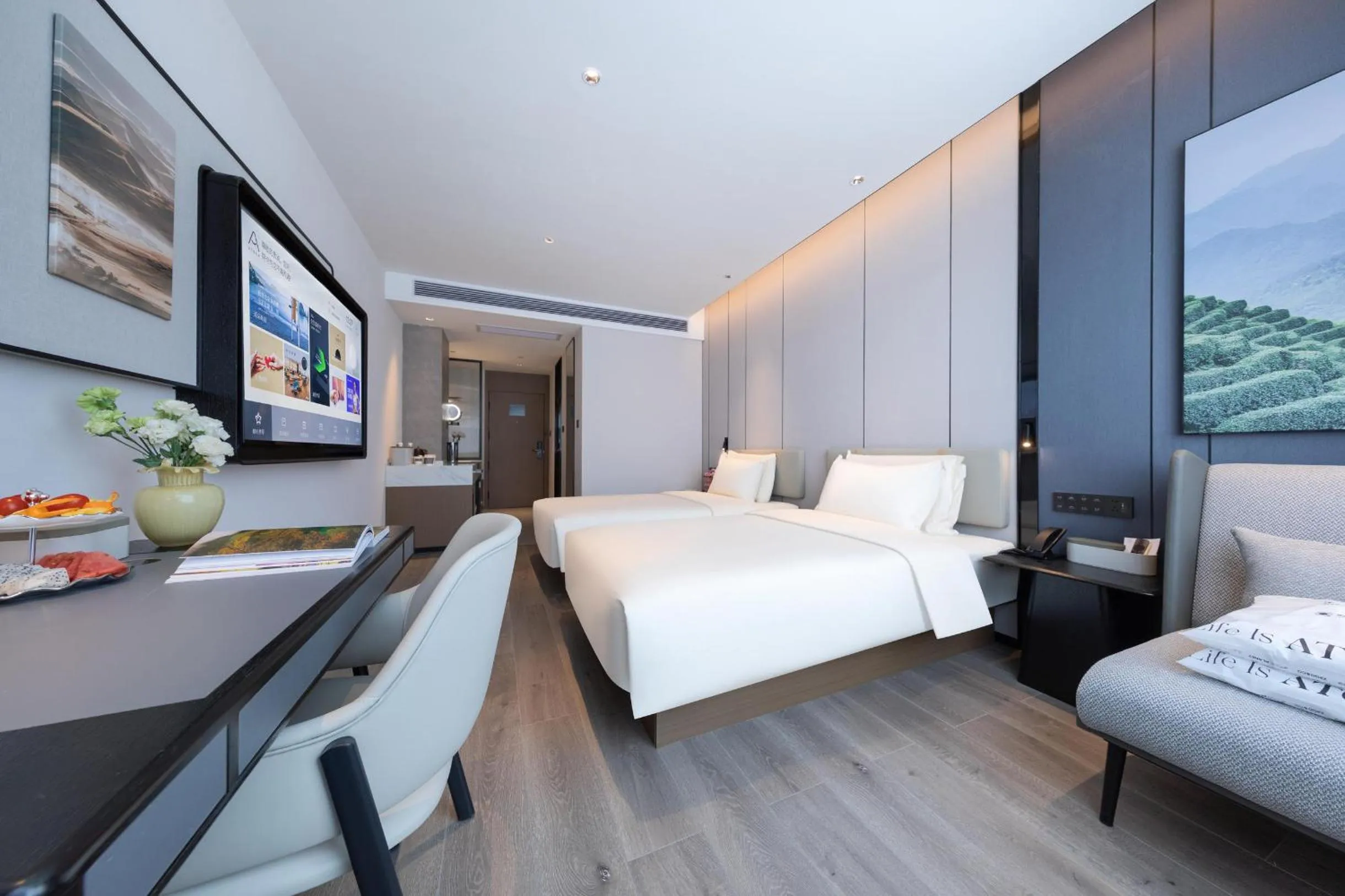 Bed in Atour Hotel Kunming Railway Station Joy City