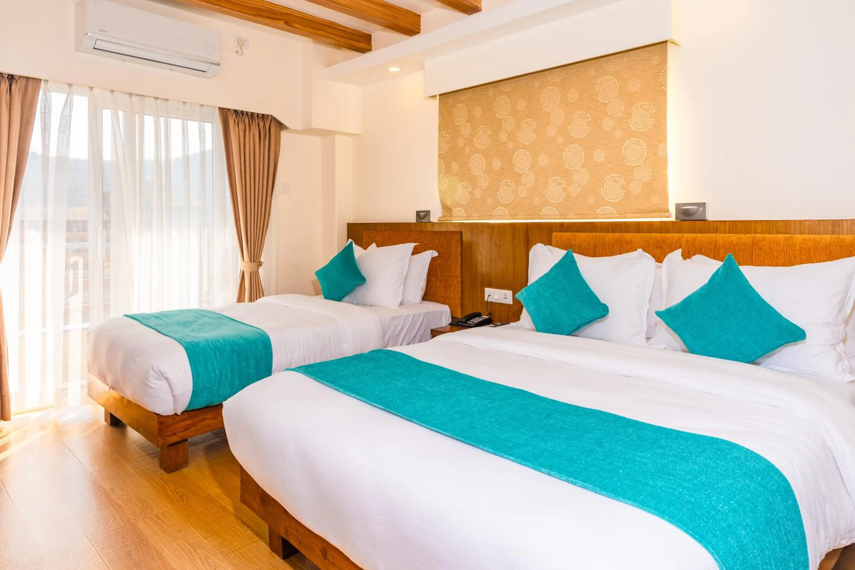 Bedroom, Bed in Pokhara Alpine and Springs