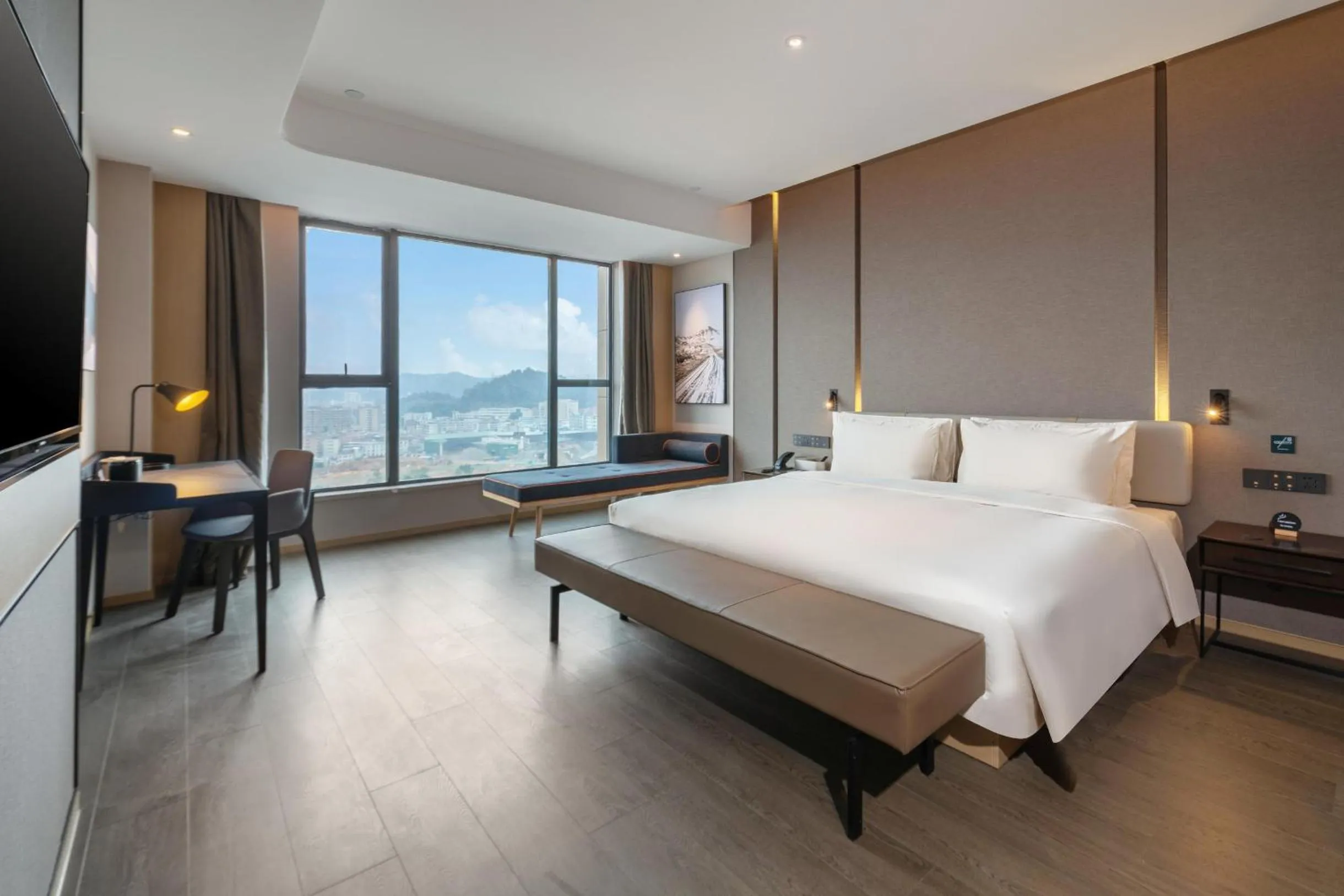 Bedroom, Bed in Atour Hotel Dongguan Fenggang