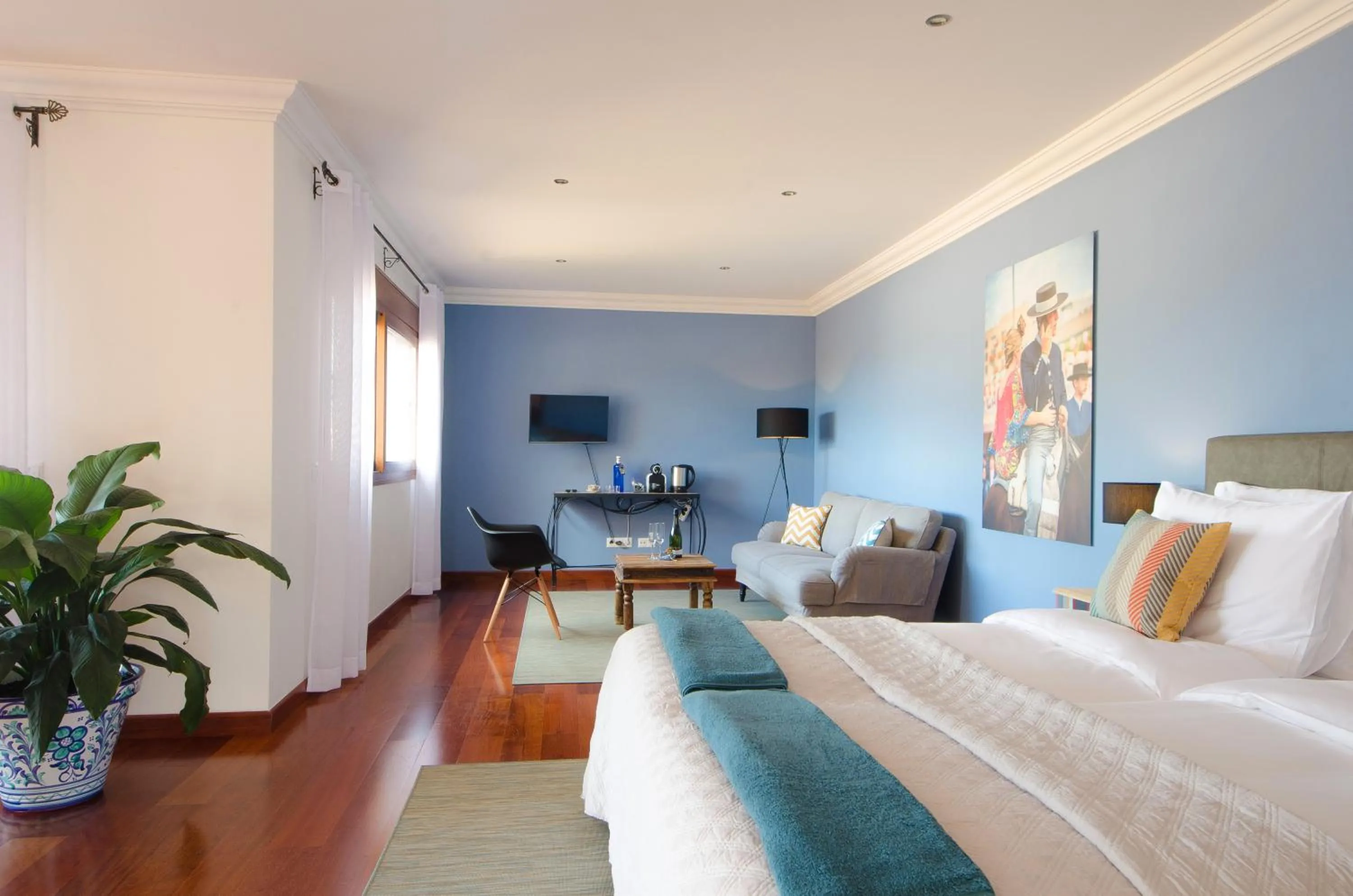 TV and multimedia, Bed in Villa Conmigo Bed & Breakfast