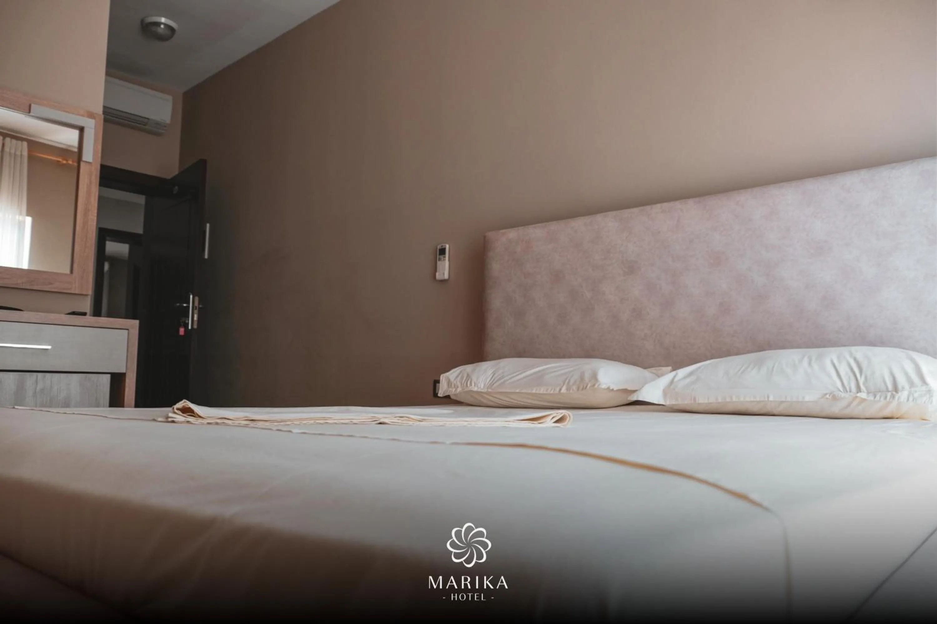 Bed in Hotel Marika