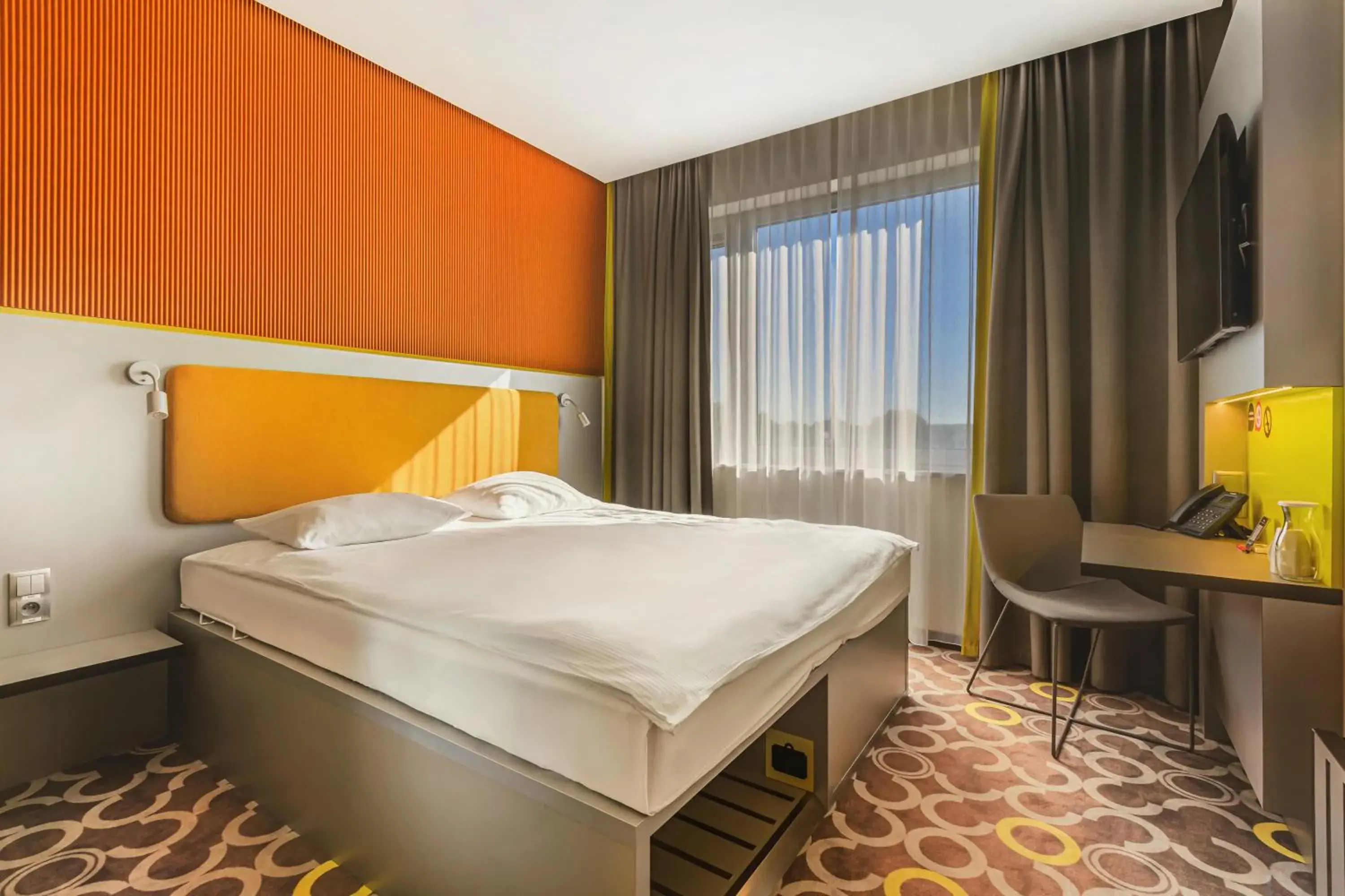 Bed in Qubus Hotel Żory Bed in Qubus Hotel Żory