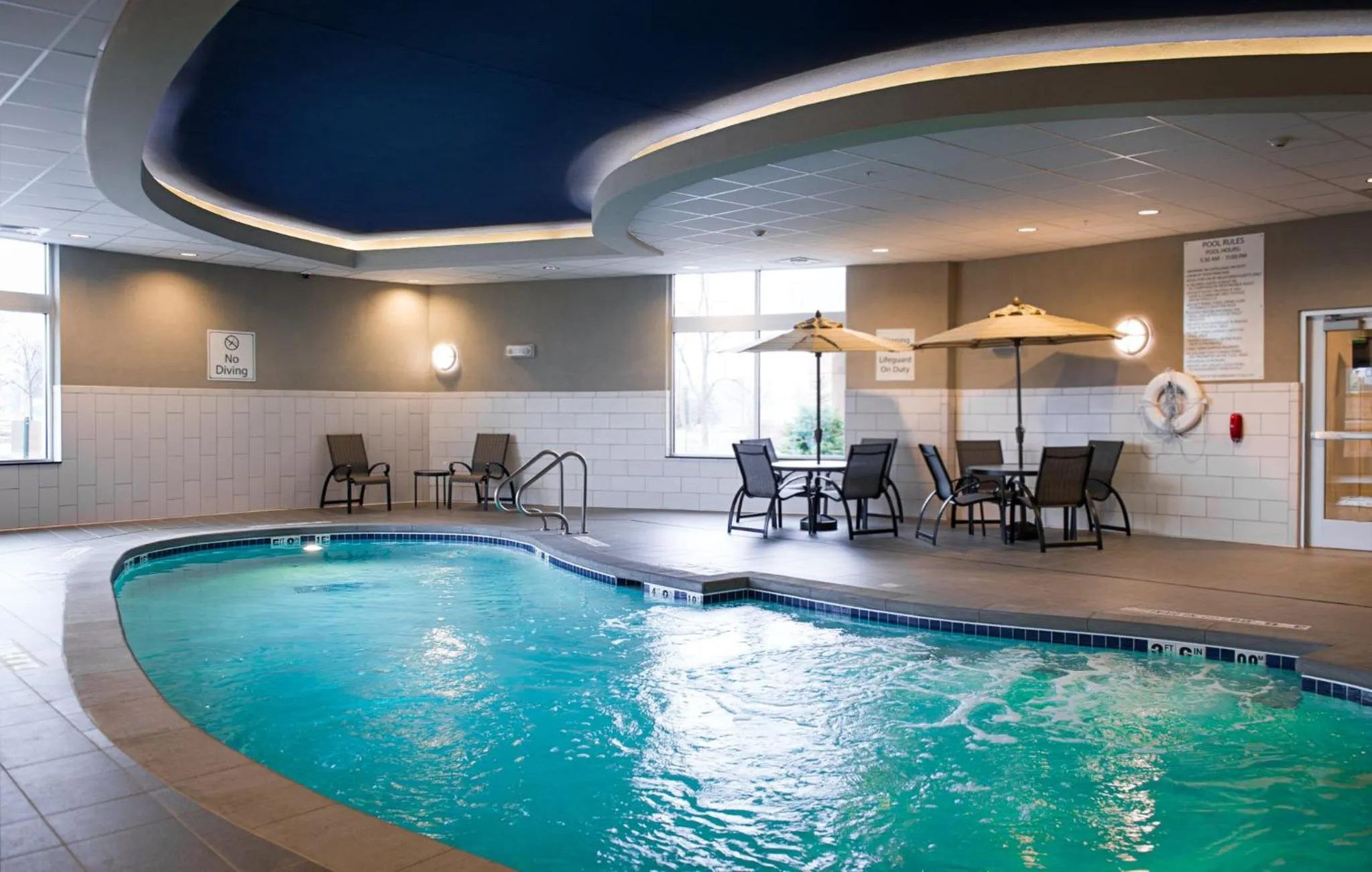 Swimming pool in Holiday Inn Express and Suites Madison Central by IHG
