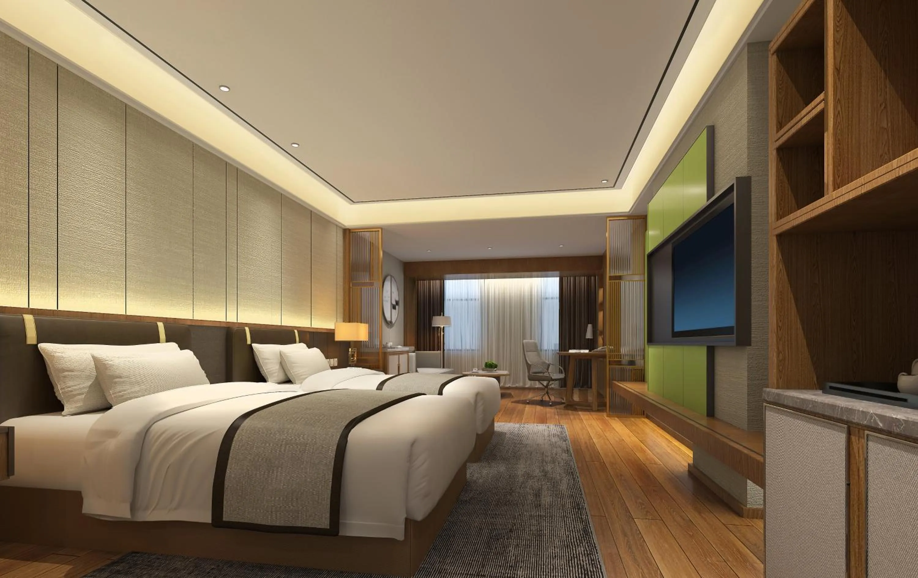 Photo of the whole room, Bed in Holiday Inn Express Zhengzhou Airport by IHG