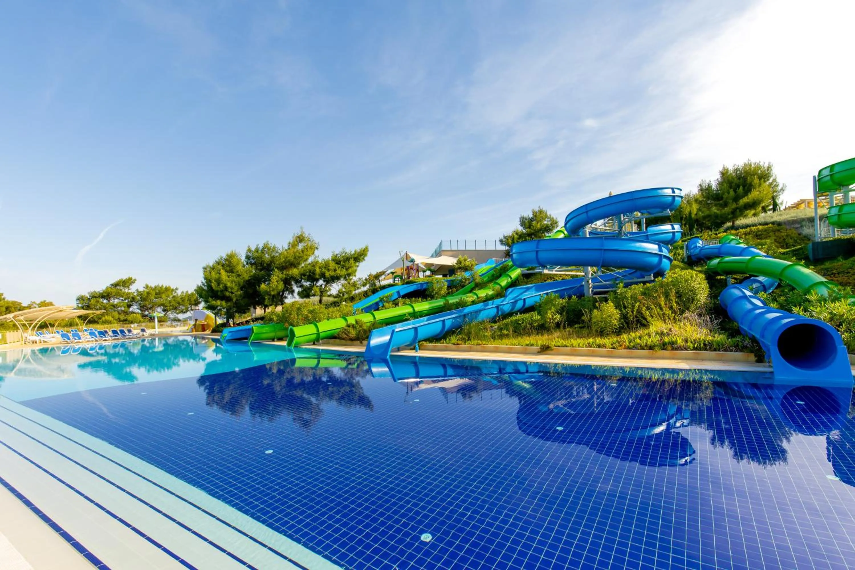 Aqua park in La Blanche Island Bodrum
