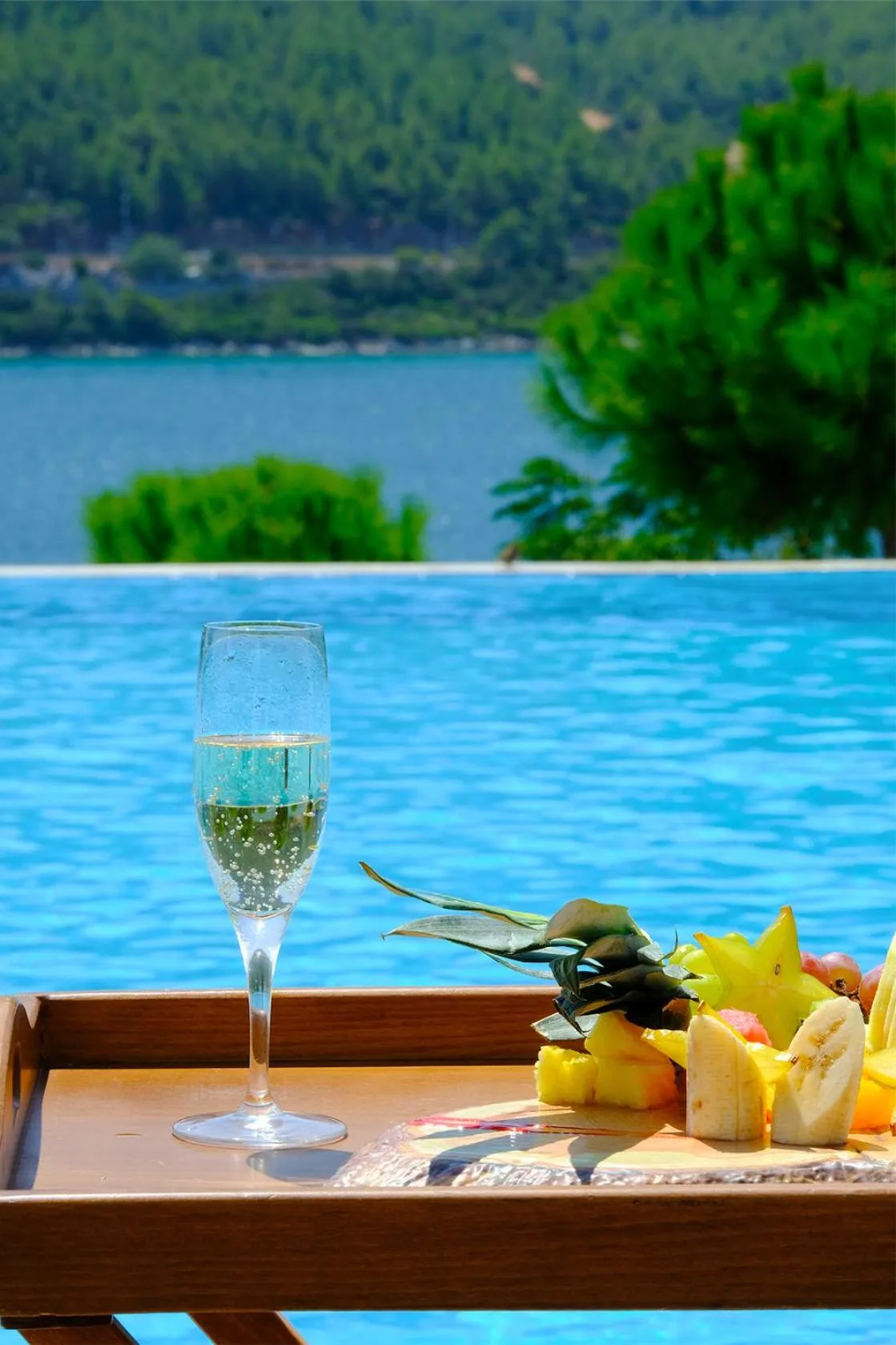 Pool view in La Blanche Island Bodrum