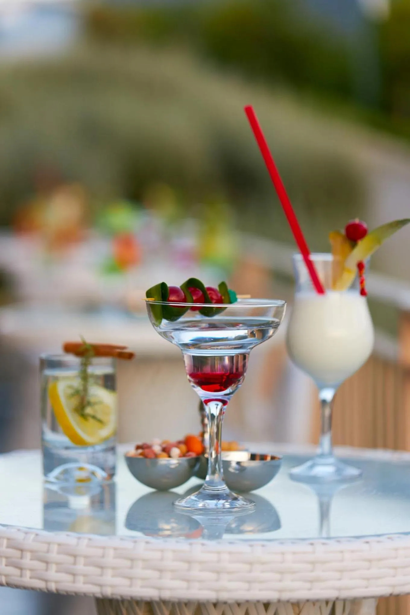 Alcoholic drinks in La Blanche Island Bodrum