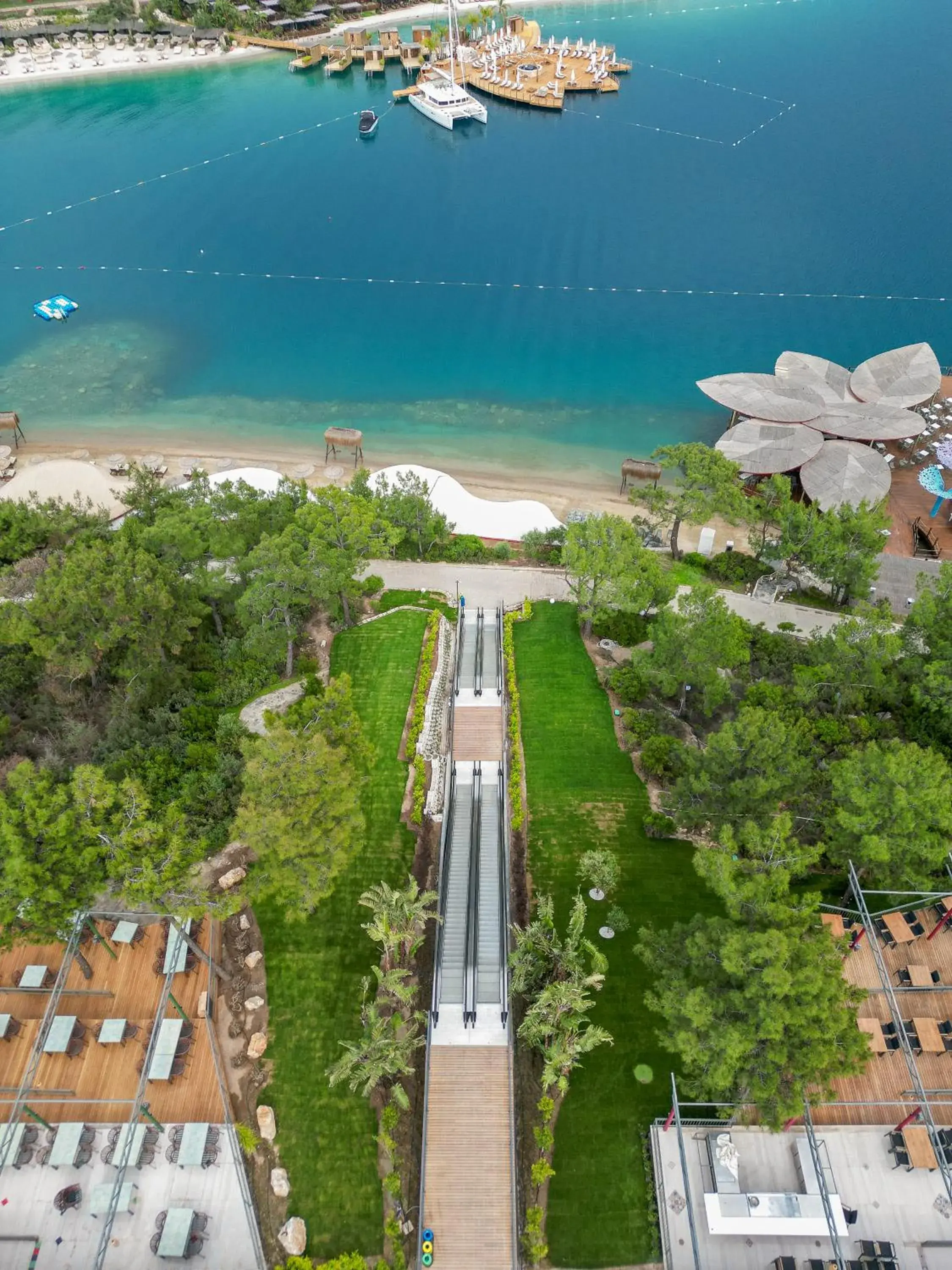 Bird's eye view in La Blanche Island Bodrum Bird's eye view in La Blanche Island Bodrum