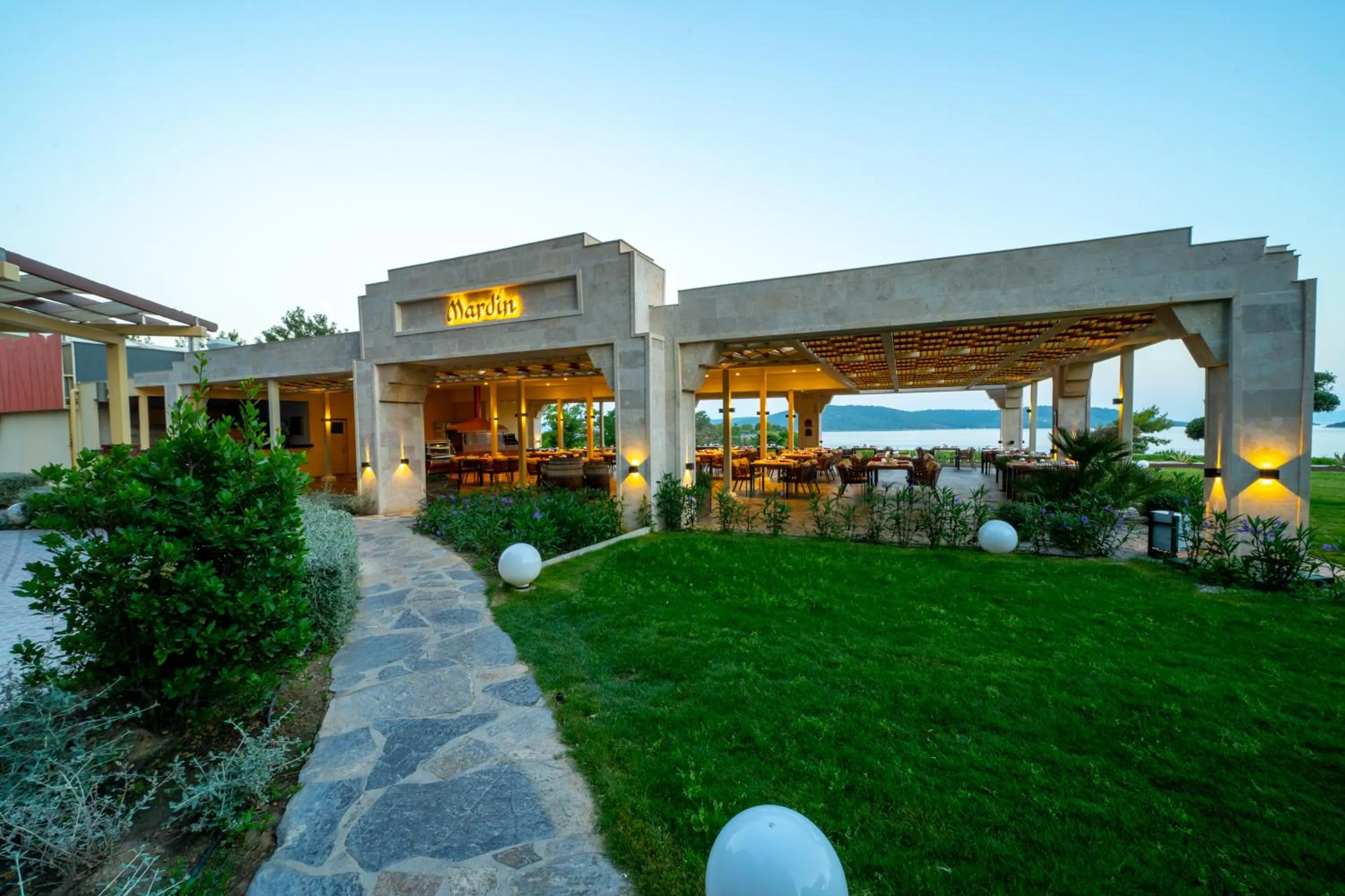 Property building in La Blanche Island Bodrum