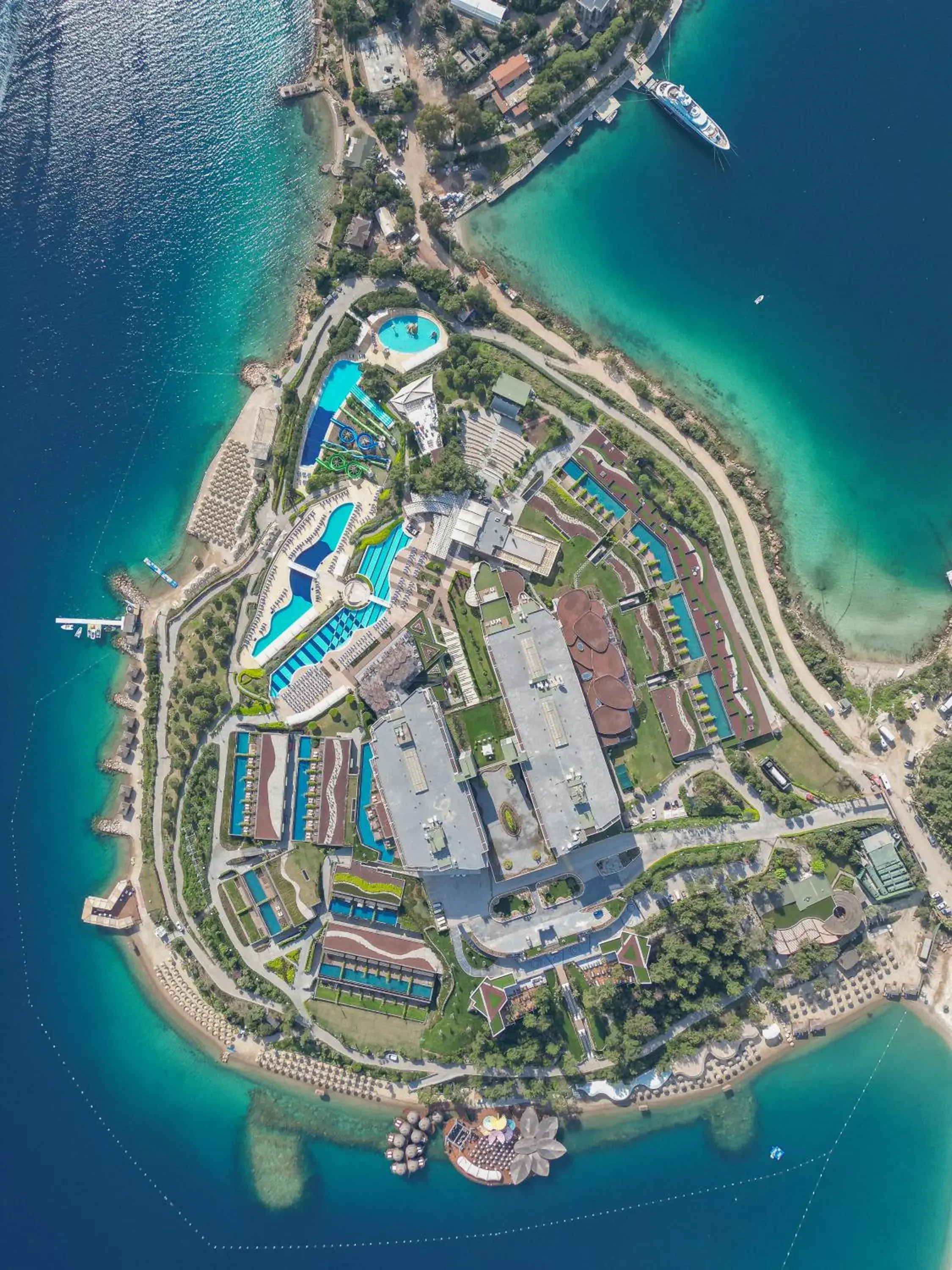 Bird's eye view in La Blanche Island Bodrum Bird's eye view in La Blanche Island Bodrum