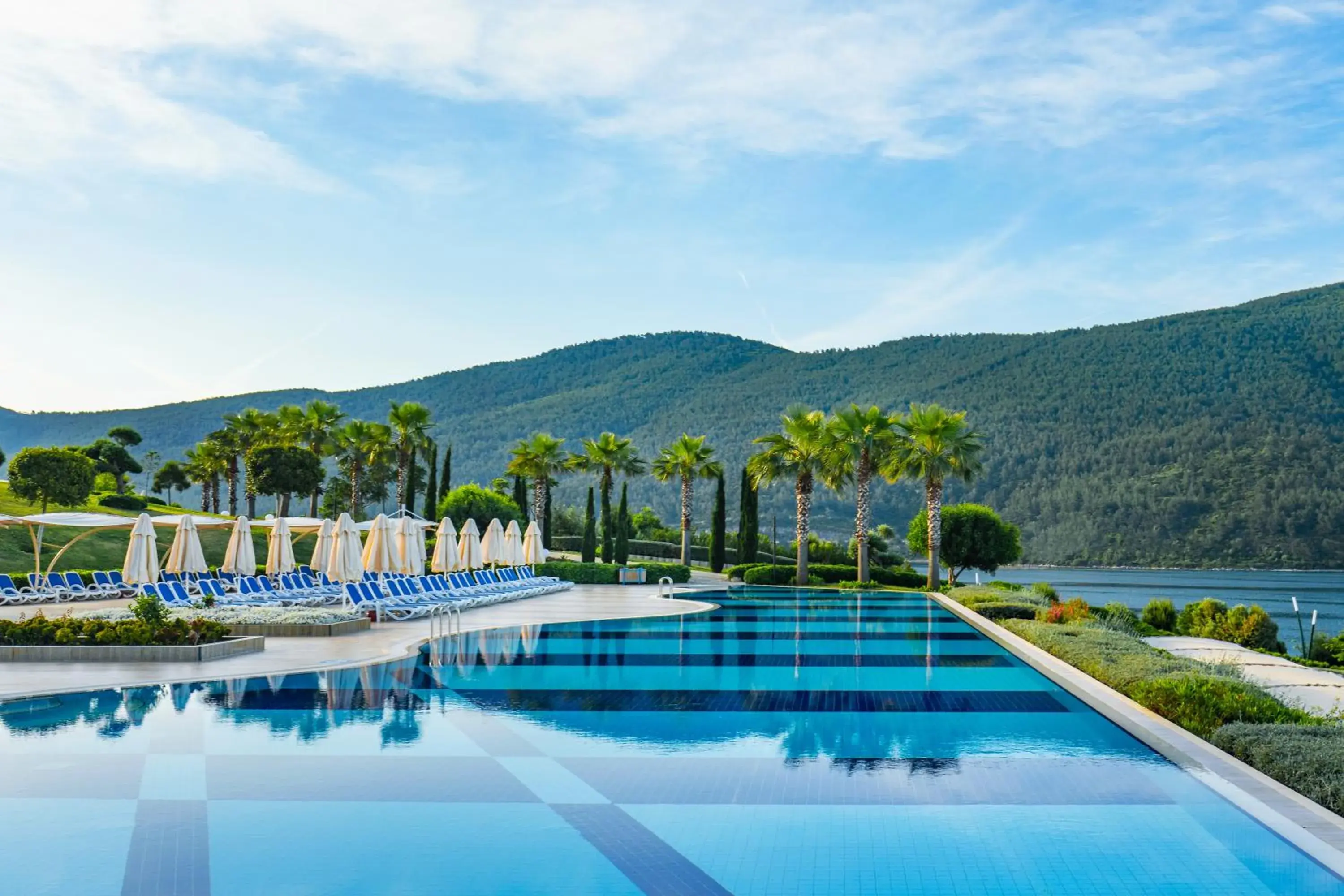 Swimming pool in La Blanche Island Bodrum Swimming pool in La Blanche Island Bodrum
