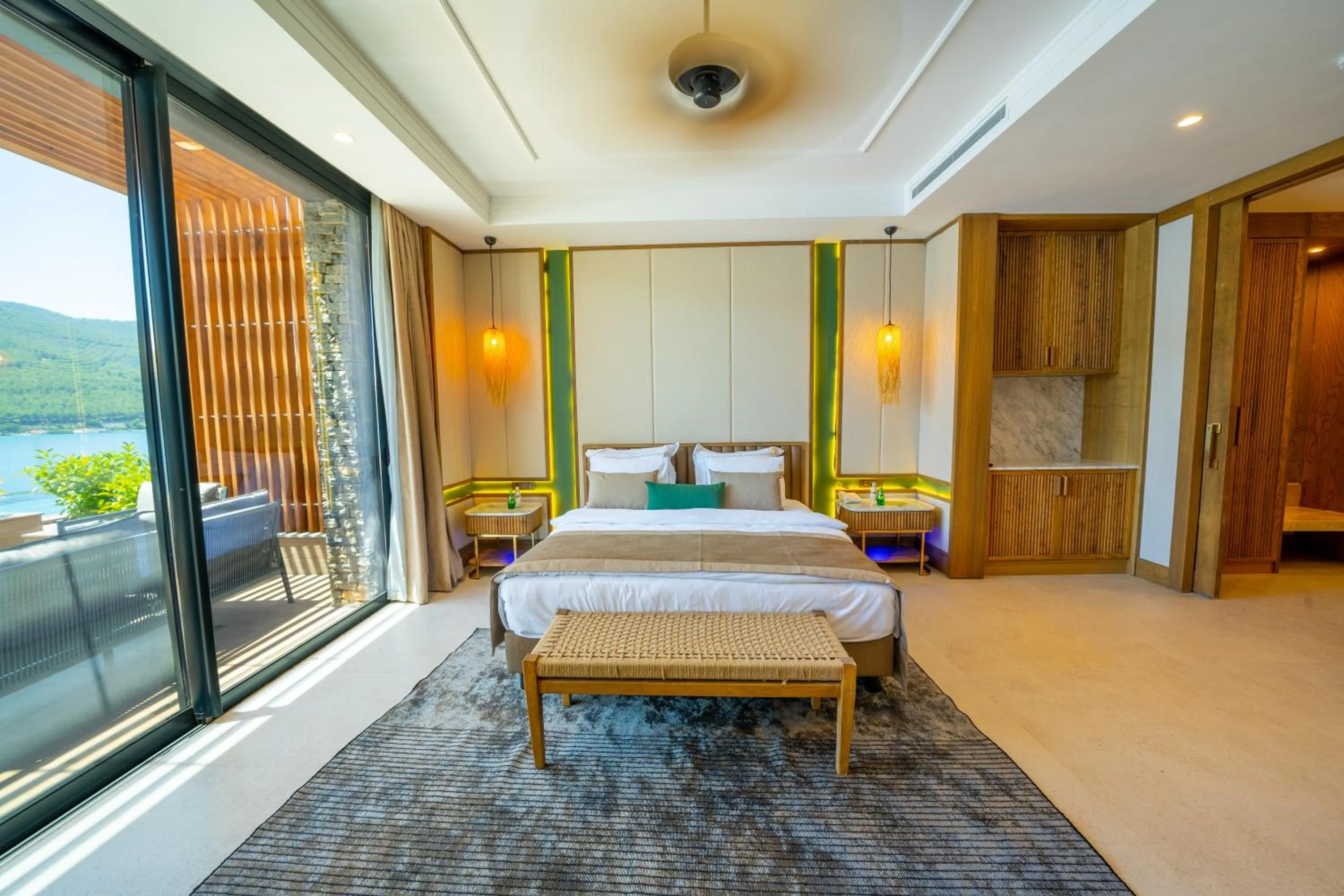 Bed in La Blanche Island Bodrum