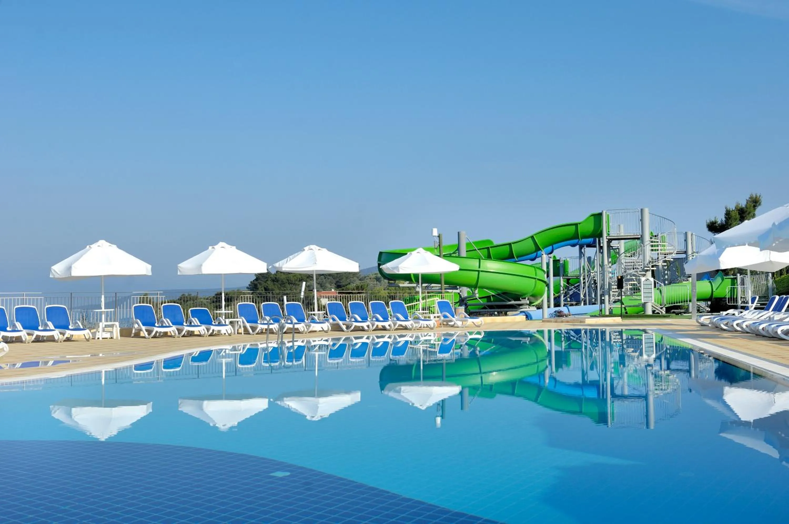 Swimming pool in La Blanche Island Bodrum