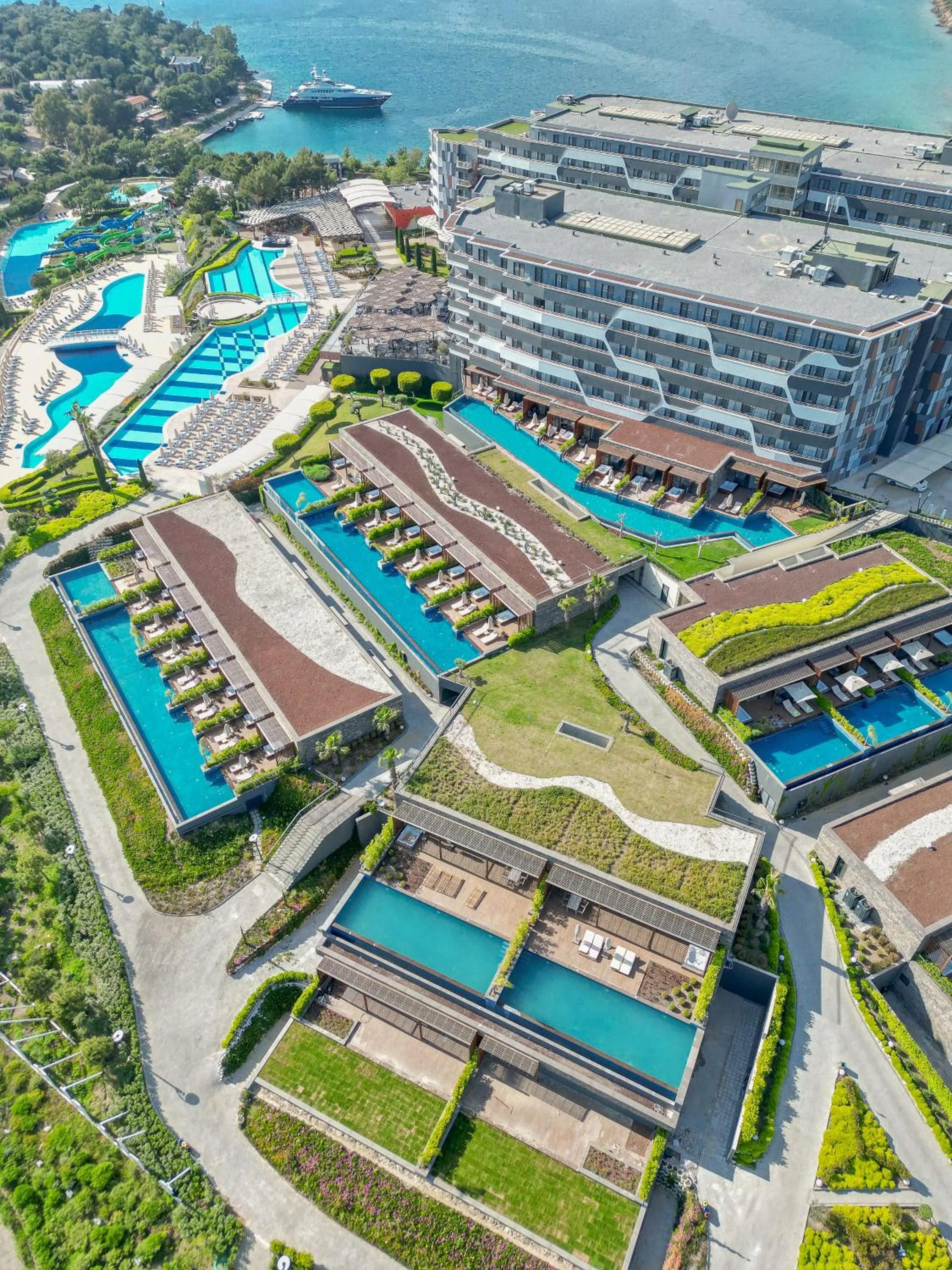 Bird's eye view in La Blanche Island Bodrum