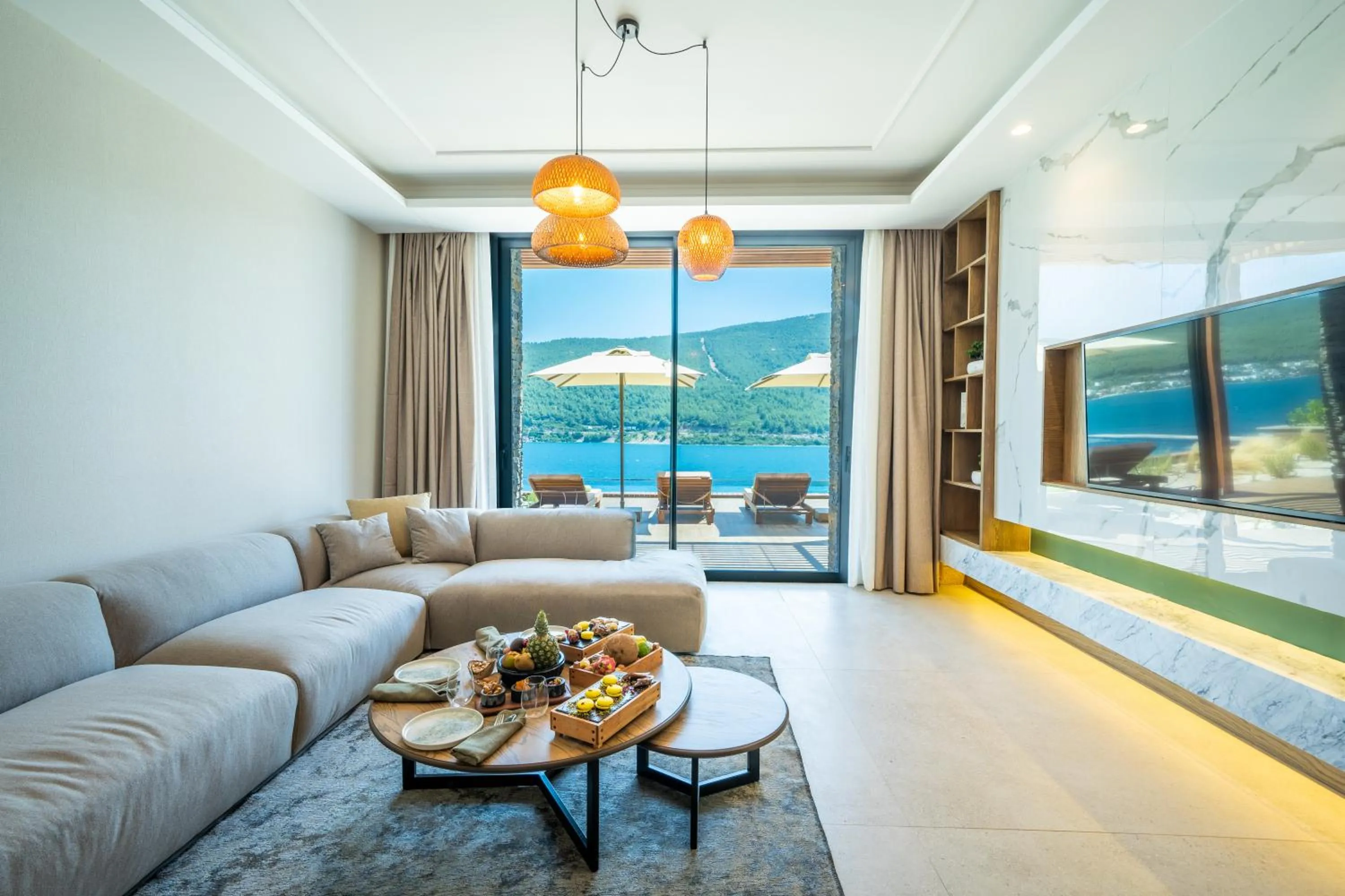 Natural landscape in La Blanche Island Bodrum