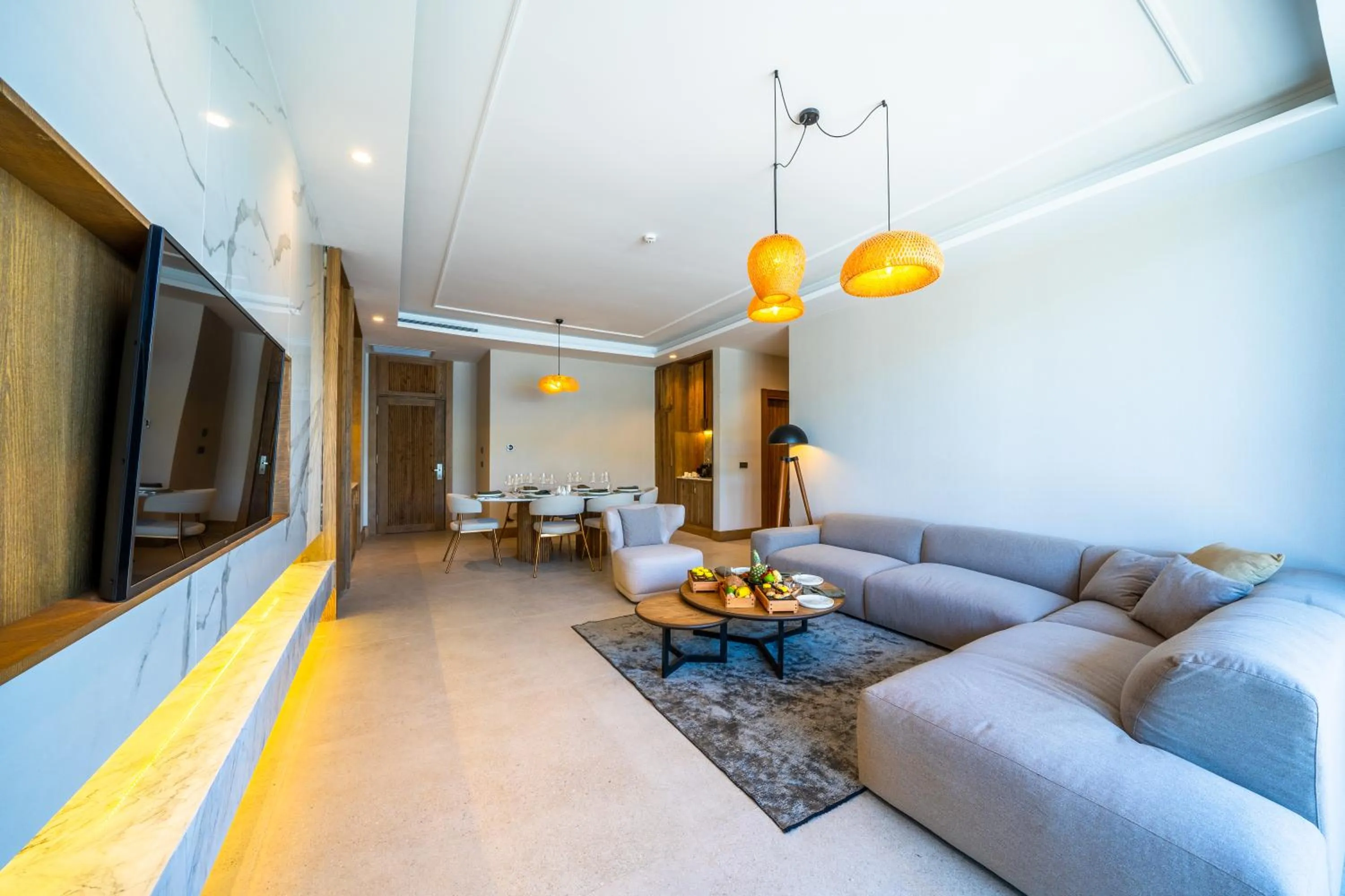 Communal lounge/ TV room in La Blanche Island Bodrum