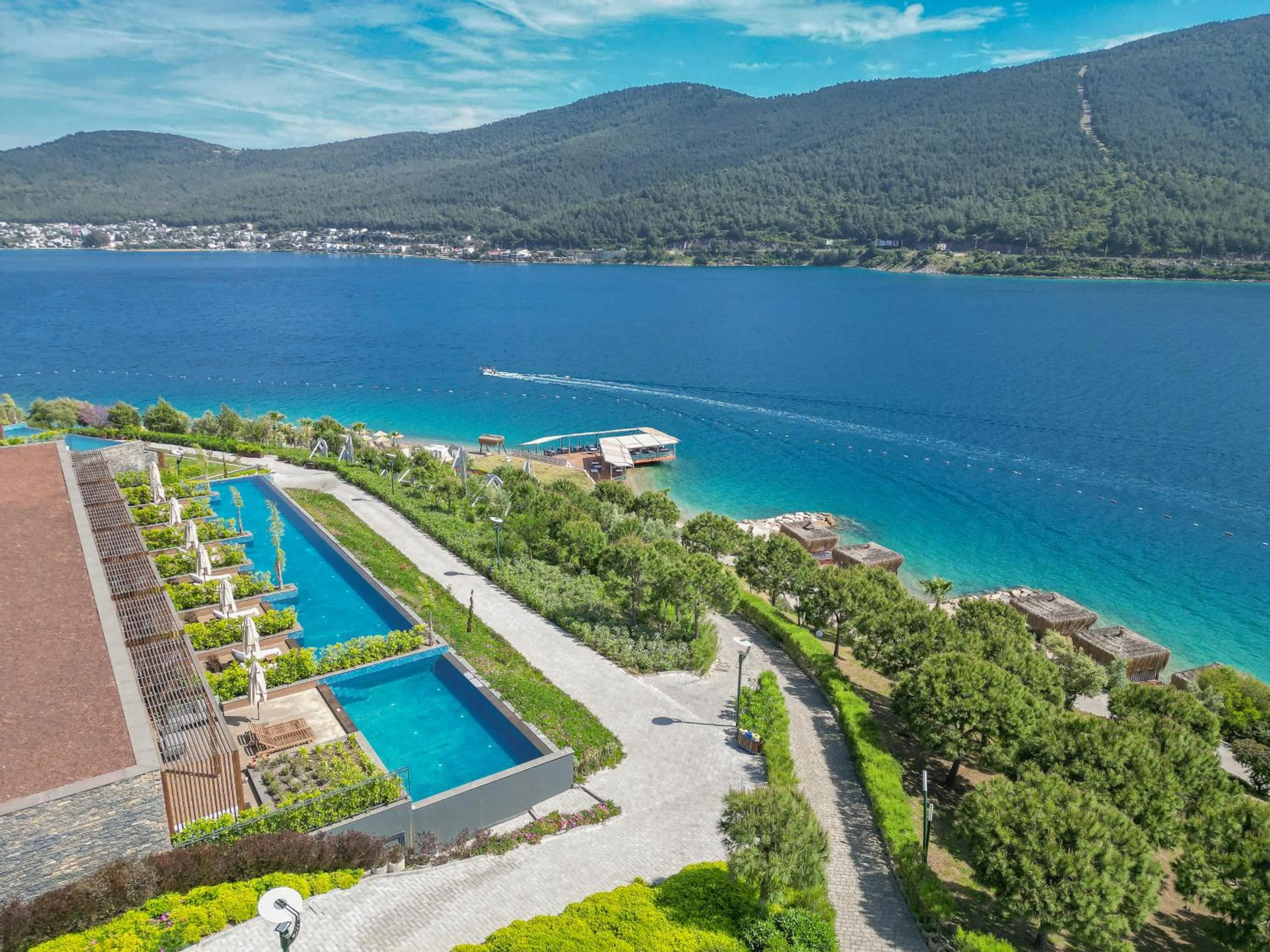 Sea view in La Blanche Island Bodrum