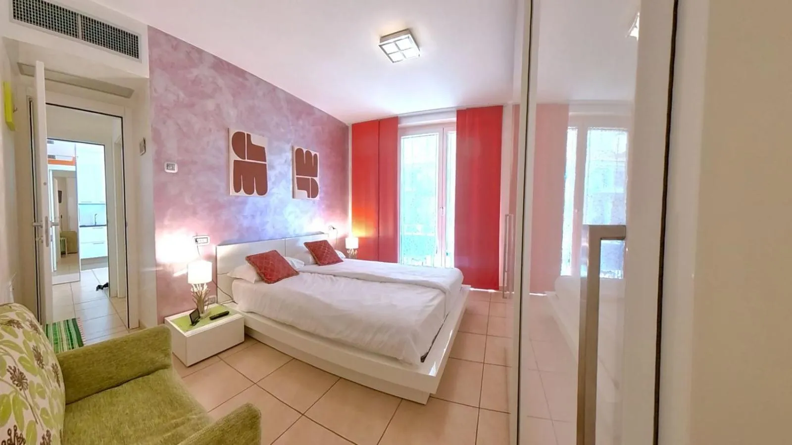 Bed in Golfo Gabella Lake Apartments
