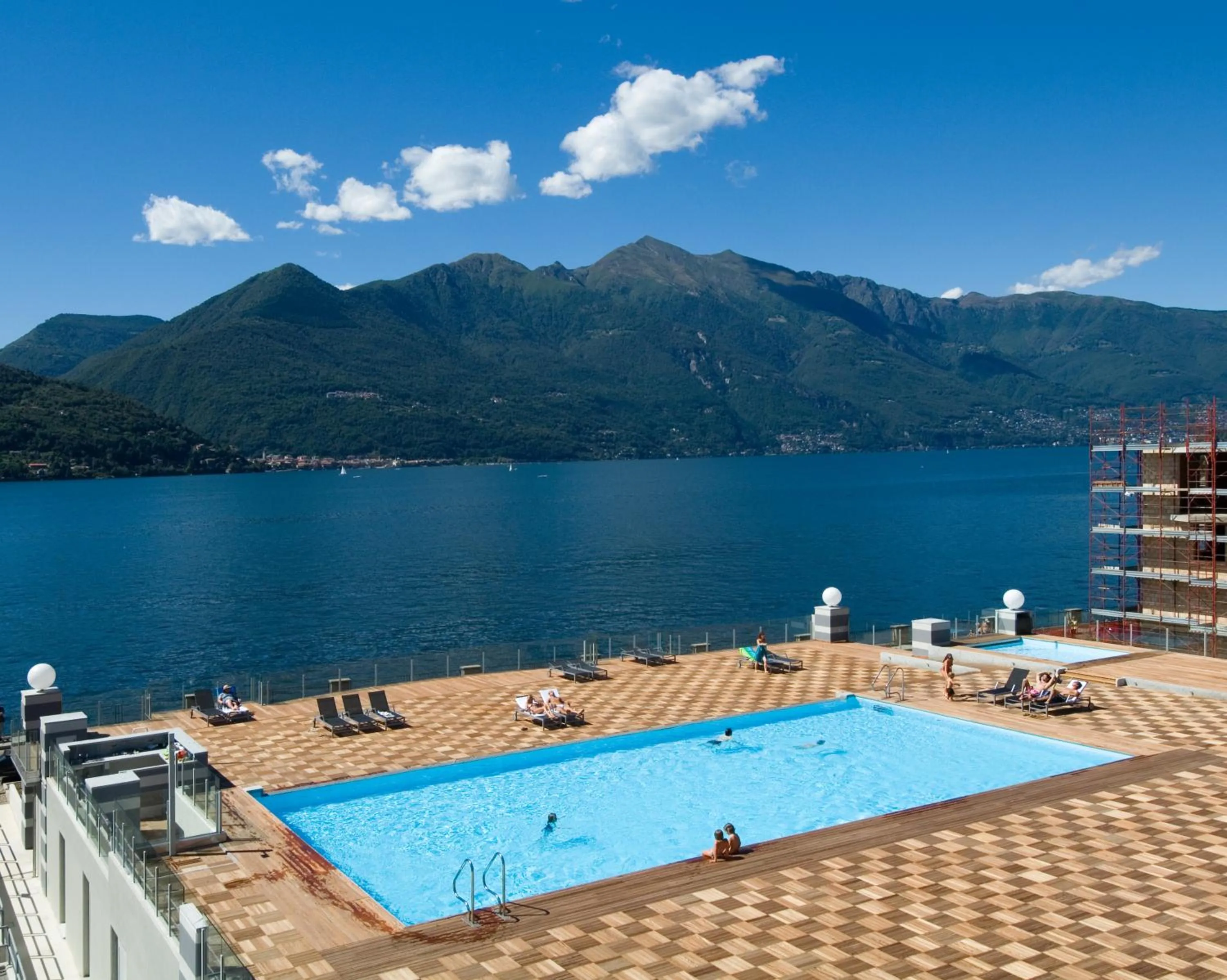 Bird's eye view in Golfo Gabella Lake Apartments